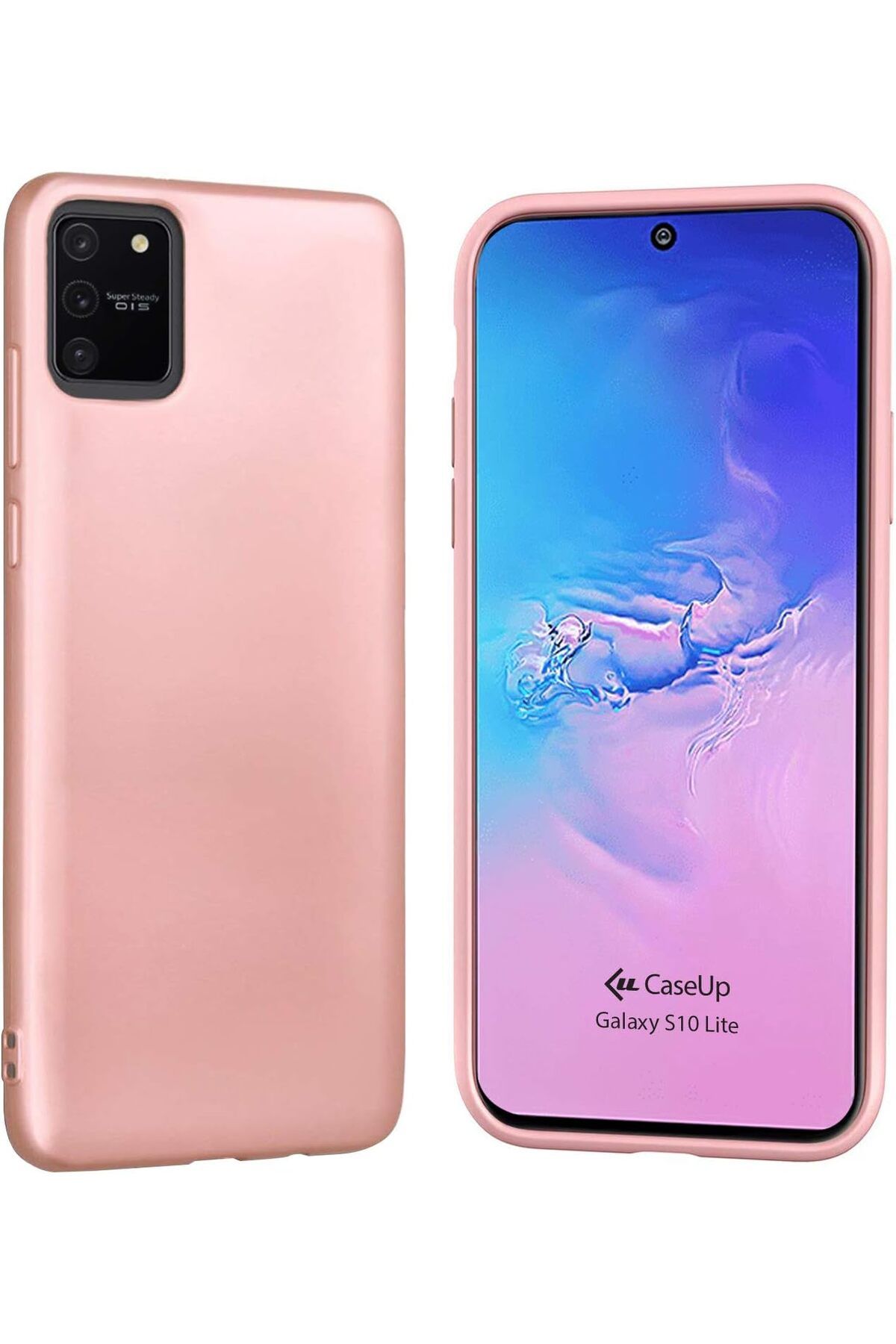 STOREMAX srhtDS Galaxy S10 Lite Uyumlu Kılıf, Matte Surface Rose Gold Desing 266450