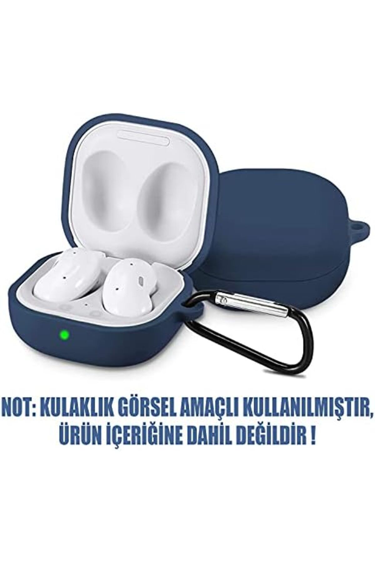 STOREMAX nffashopm Galaxy Buds 2 için Kılıf Mat Silikon Lacivert [Buds 2 ile Uyumlu Kılıf - Lacivert] st