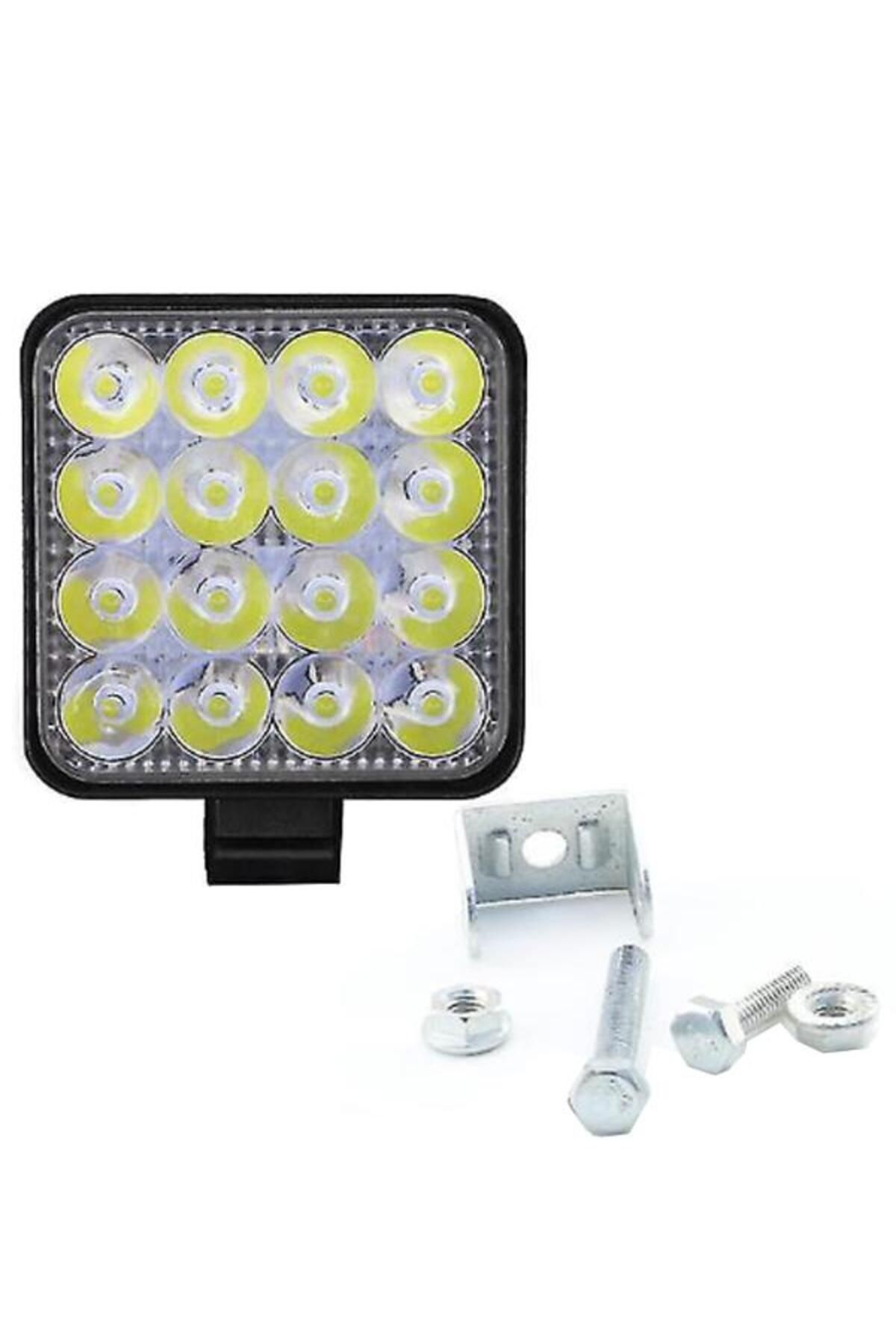 Motobisavm 16 LED KARE ÇALIŞMA LAMBA MİNİ