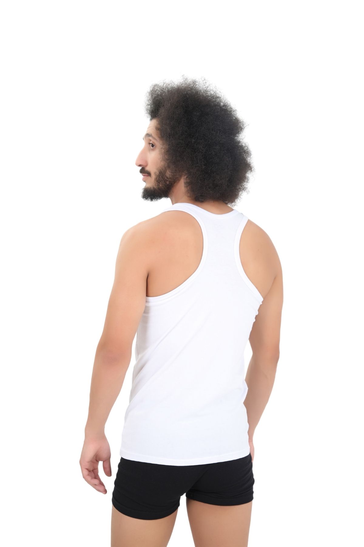 CNT-Men's 3-Piece Full Lycra Rambo Sports Tank Top 3