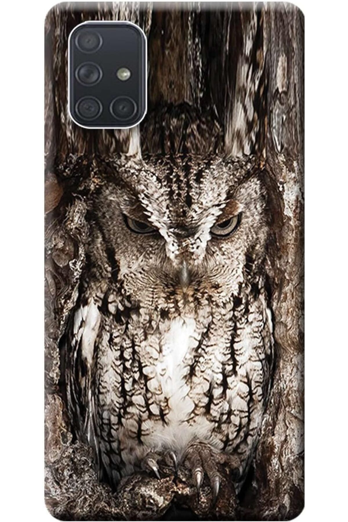 STOREMAX cmllashop Merkezi Galaxy A71 Kılıf (SM-A715F) Baskılı Silikon Baykuş STK:571 542093