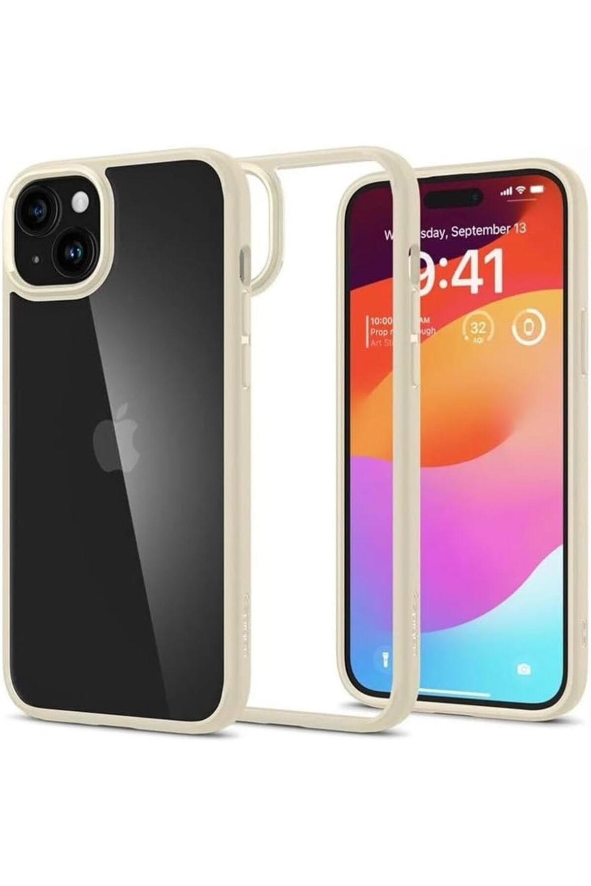 STOREMAX lbstorex iPhone 15 Plus Kılıf Crystal Hybrid Mute Beige - ACS06461 Newdsng 1116818