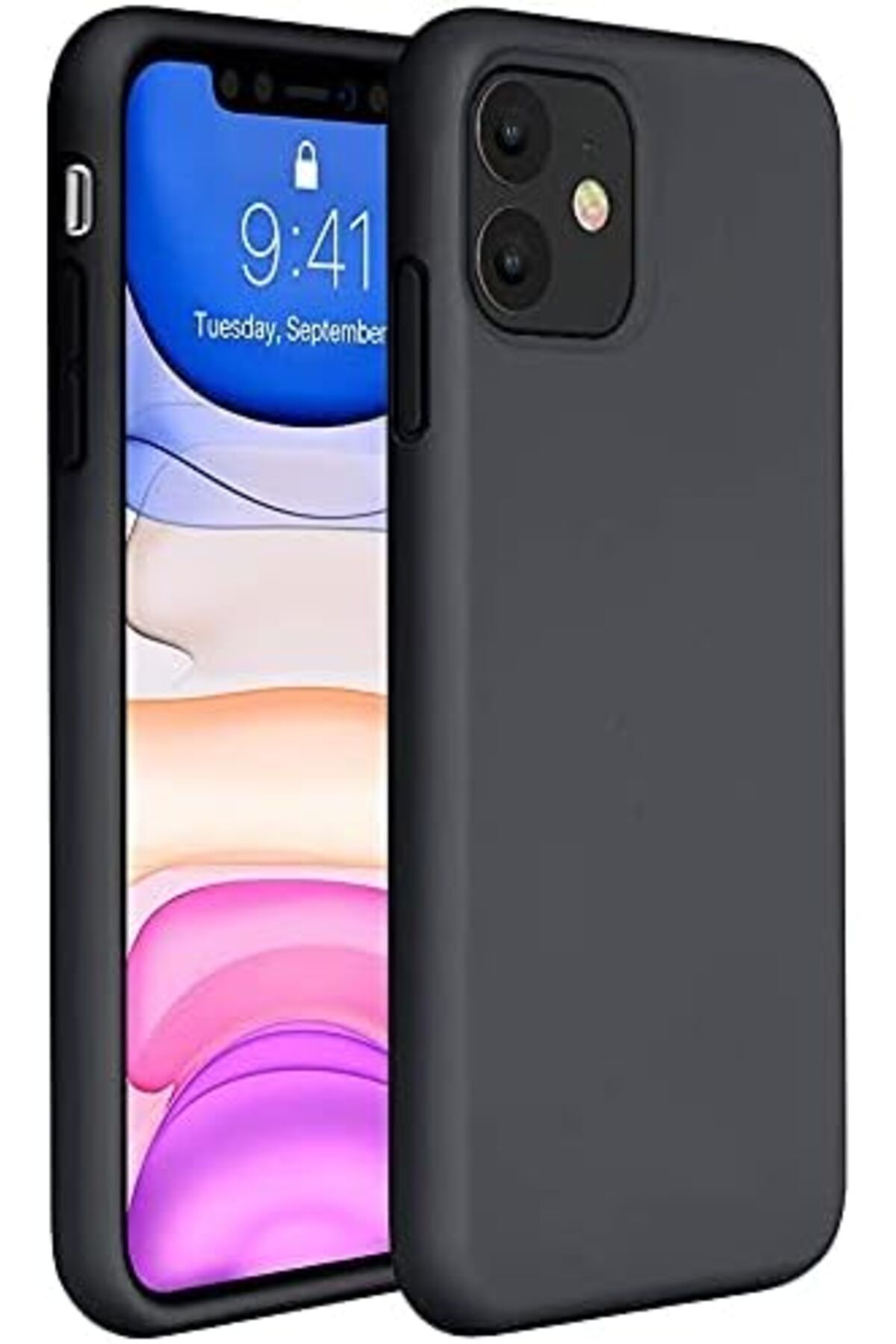 STOREMAX iPhone 11 ile Uyumlu Kılıf içi Kadife Lansman Silikon Kılıf Şok Emici Full Kasa