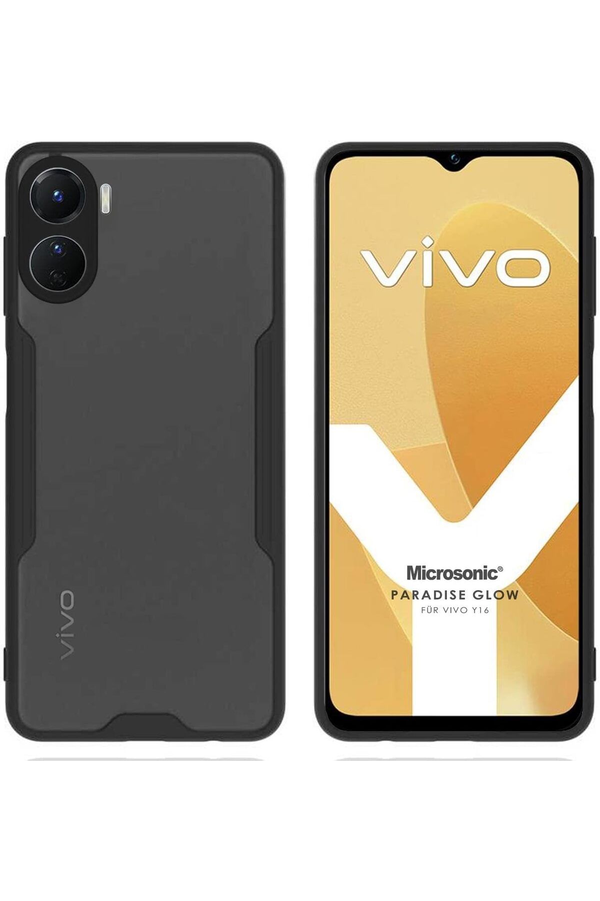 STOREMAX lbstorex Vivo Y16 için Kılıf Paradise Glow Siyah [Y16 ile Uyumlu Kılıf - Siyah] Newdsng 1116818