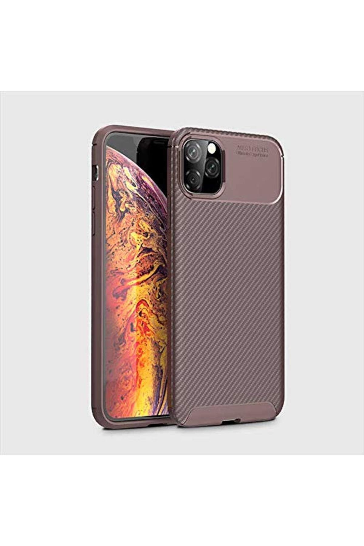 STOREMAX cmllashop iPhone 11 Pro Max ile Uyumlu Kılıf Negro Auto Focus Silikon Kahverengi 542093