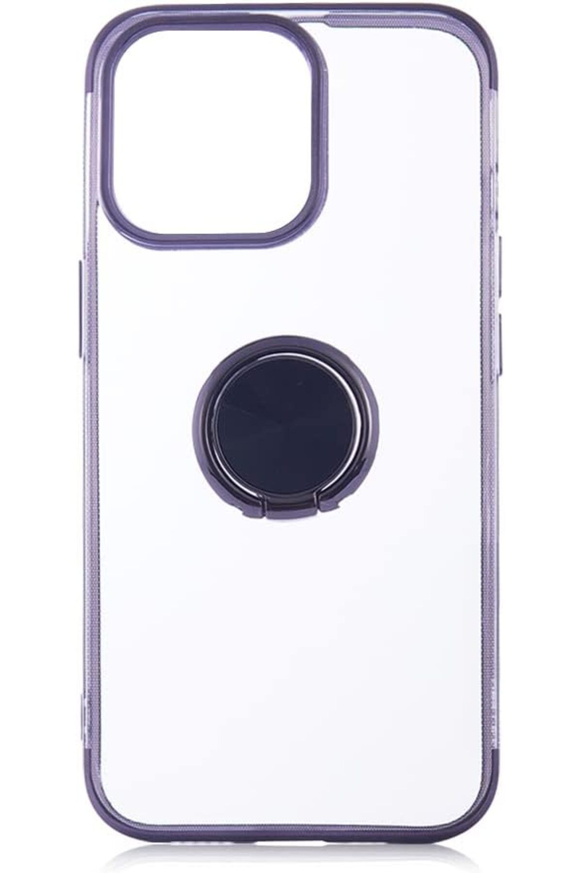 STOREMAX cmllashop İphone 13 Pro Max Kılıf 4 Köşe Renkli Yüzüklü Gess Silikon Siyah 542093