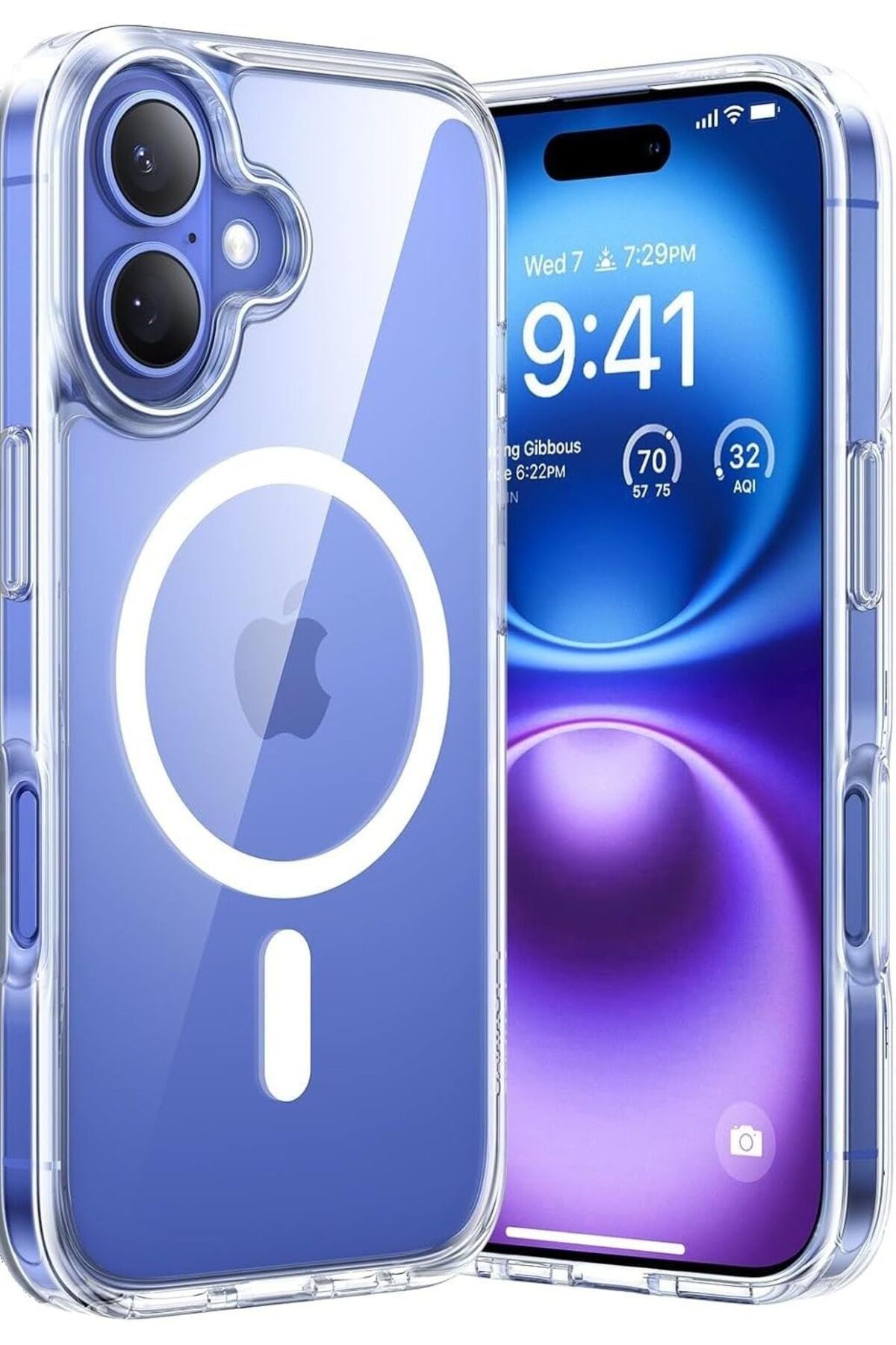 STOREMAX iPhone 16 için Uyumlu Magsafe Uyumlu Çok Şık Şeffaf Kılıf Kablosuz Şarjlara