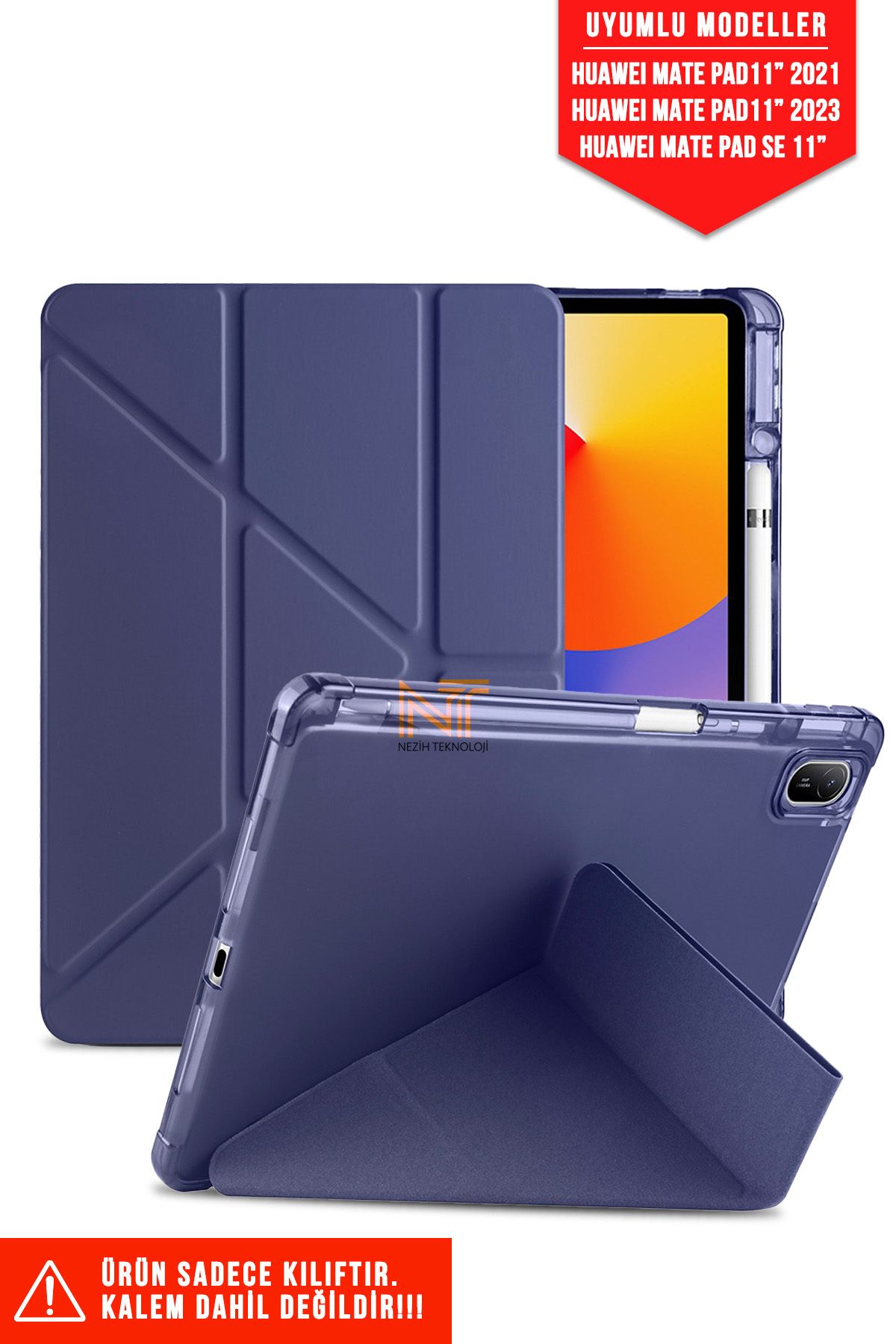Nezih Case-Huawei Mate Pad 11 2021 / 11 2023 / Mate Pad Se 11 Inch Compatible Smart Case with Pen Compartment and Sleep Mode 2