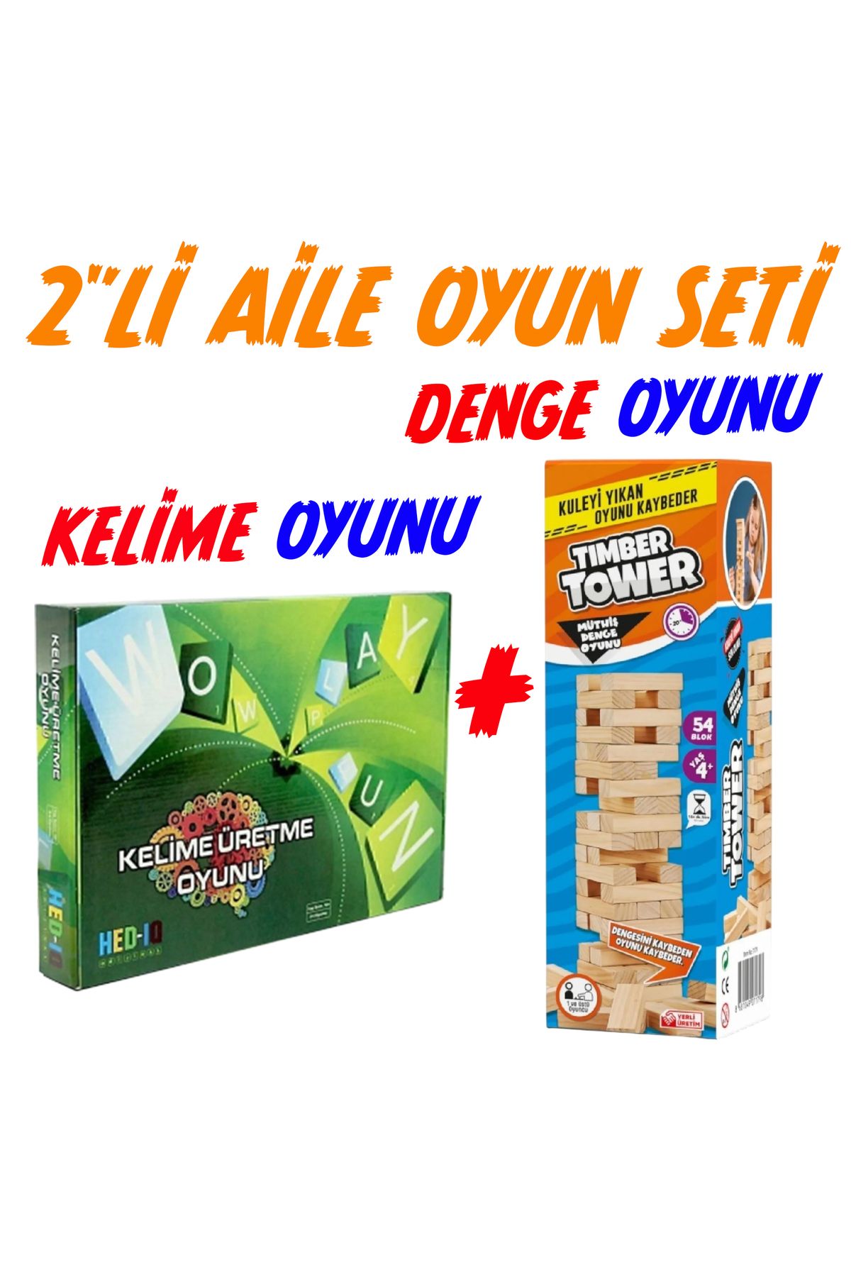 OYUNKAFASI KELİME ÜRETME OYUNU & DENEGE OYUNU ( 2'Lİ OYUN SETİ )