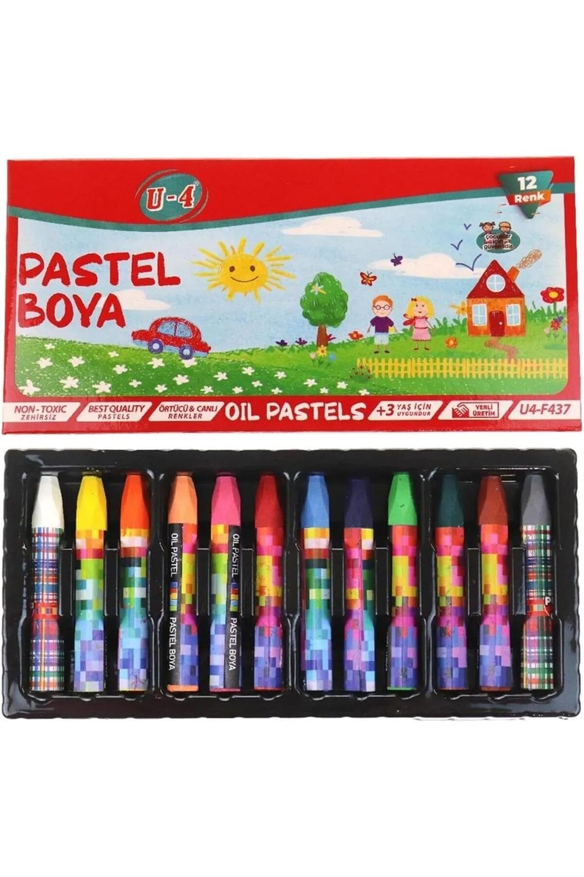 STOREMAX dlshop U-4 12 Renk Pastel Boya star 990396