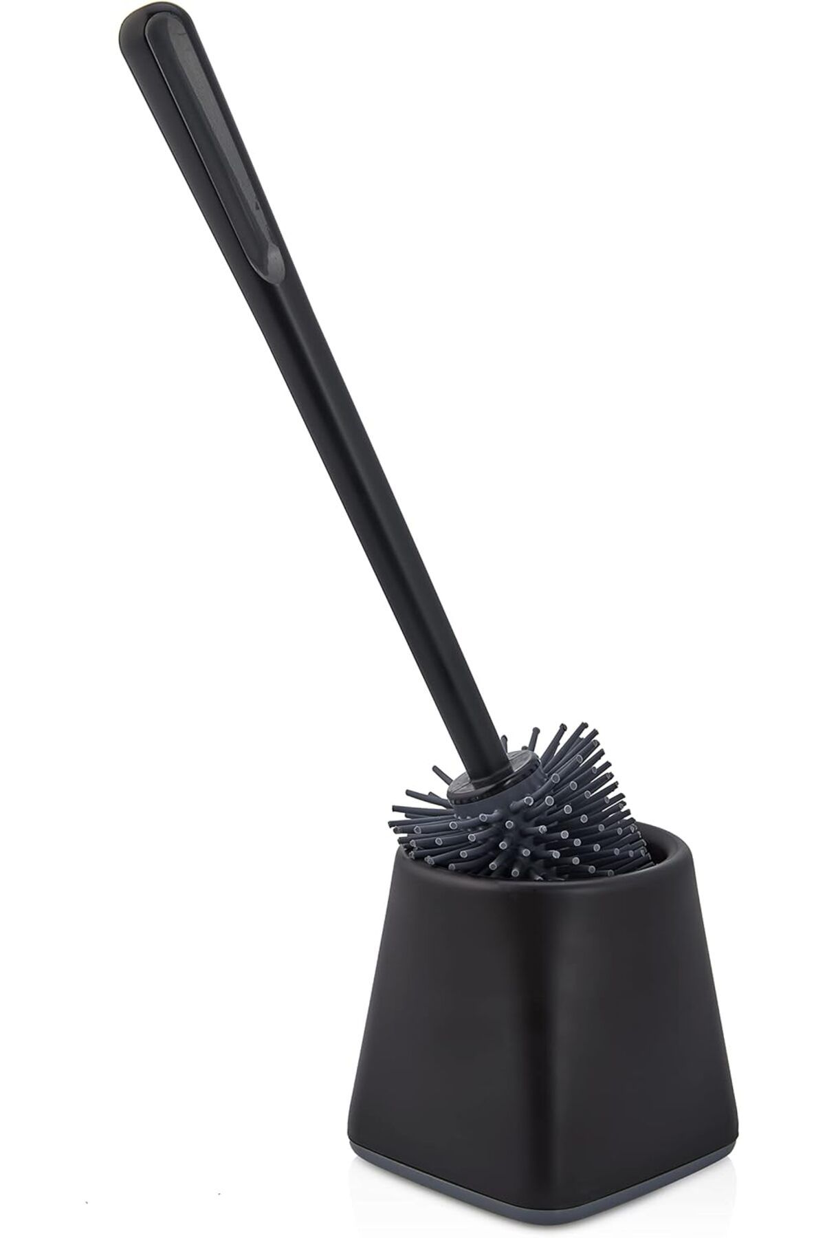 yenibagshop HOME Silikon Klozet WC Tuvalet Fırçası Siyah Kare