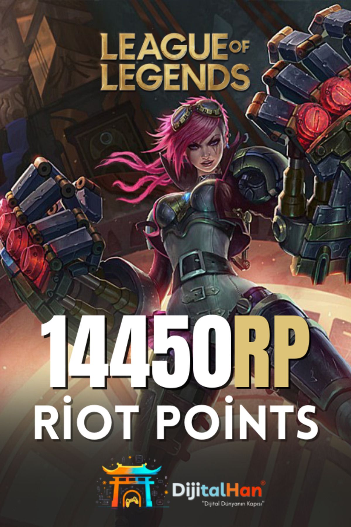 dijitalhan League Of Legends 14450 RP (Riot Points)