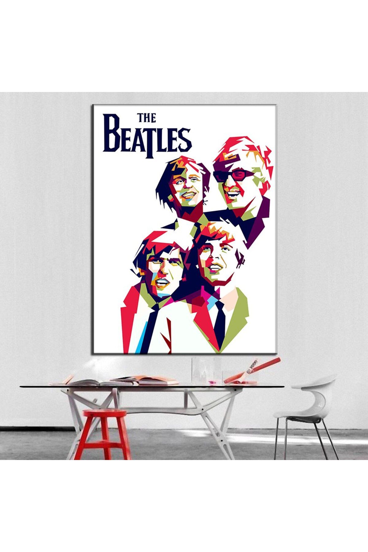 Ritmo Canvas Beatles Rock Müzik Grubu Kanvas Tablo