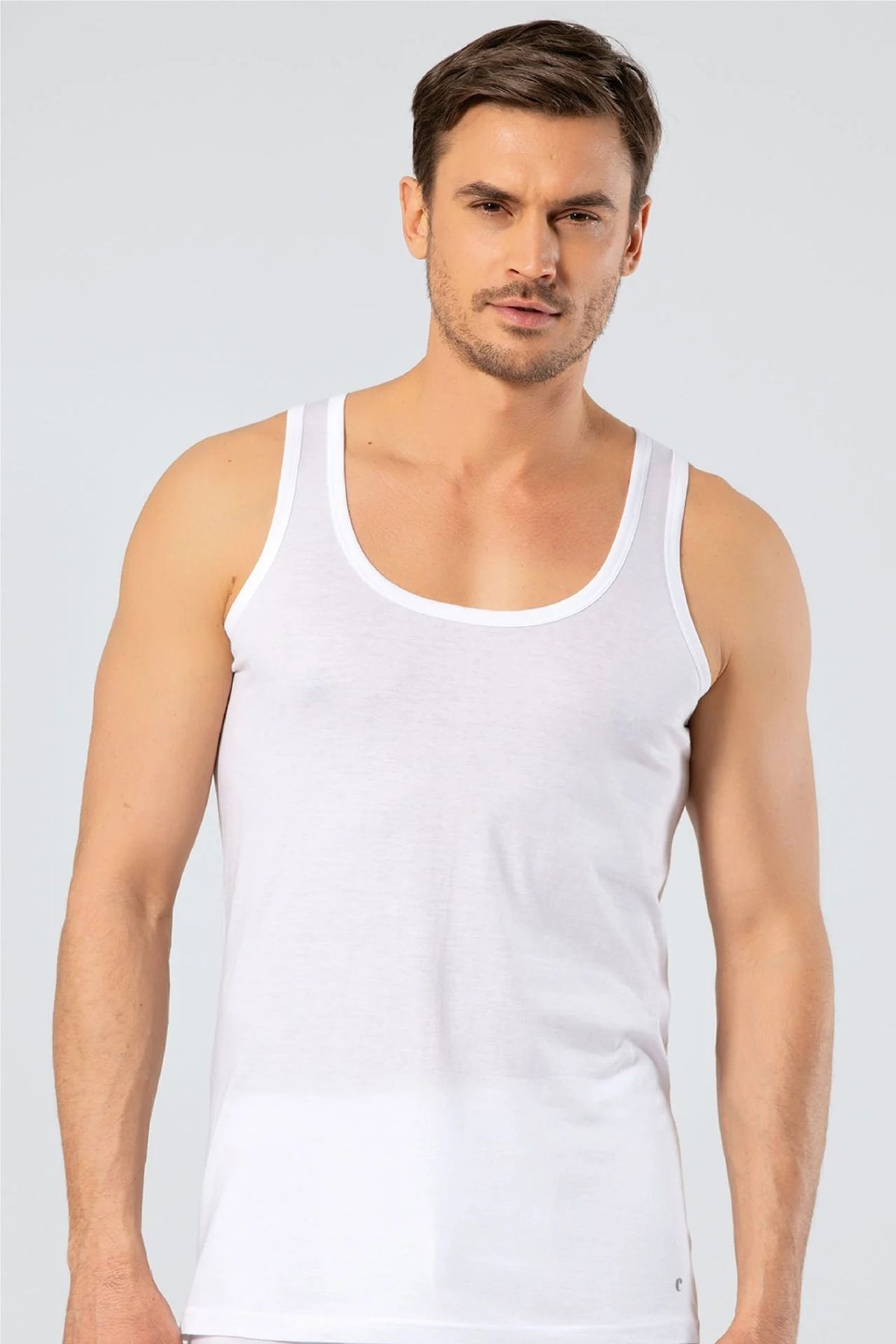 2 Adet %50 Modal %50 Pamuk Erkek Atlet - 1