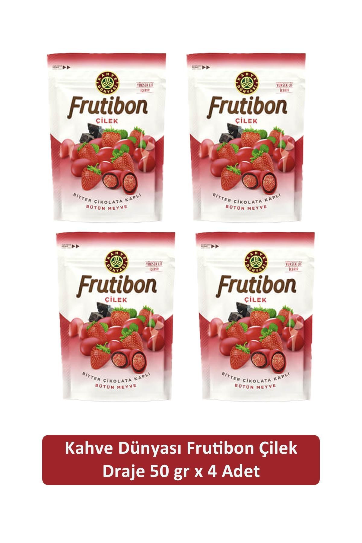 Kahve Dünyası Kahve Dünyası Çilek Frutibon 50 GR x 4 Adet