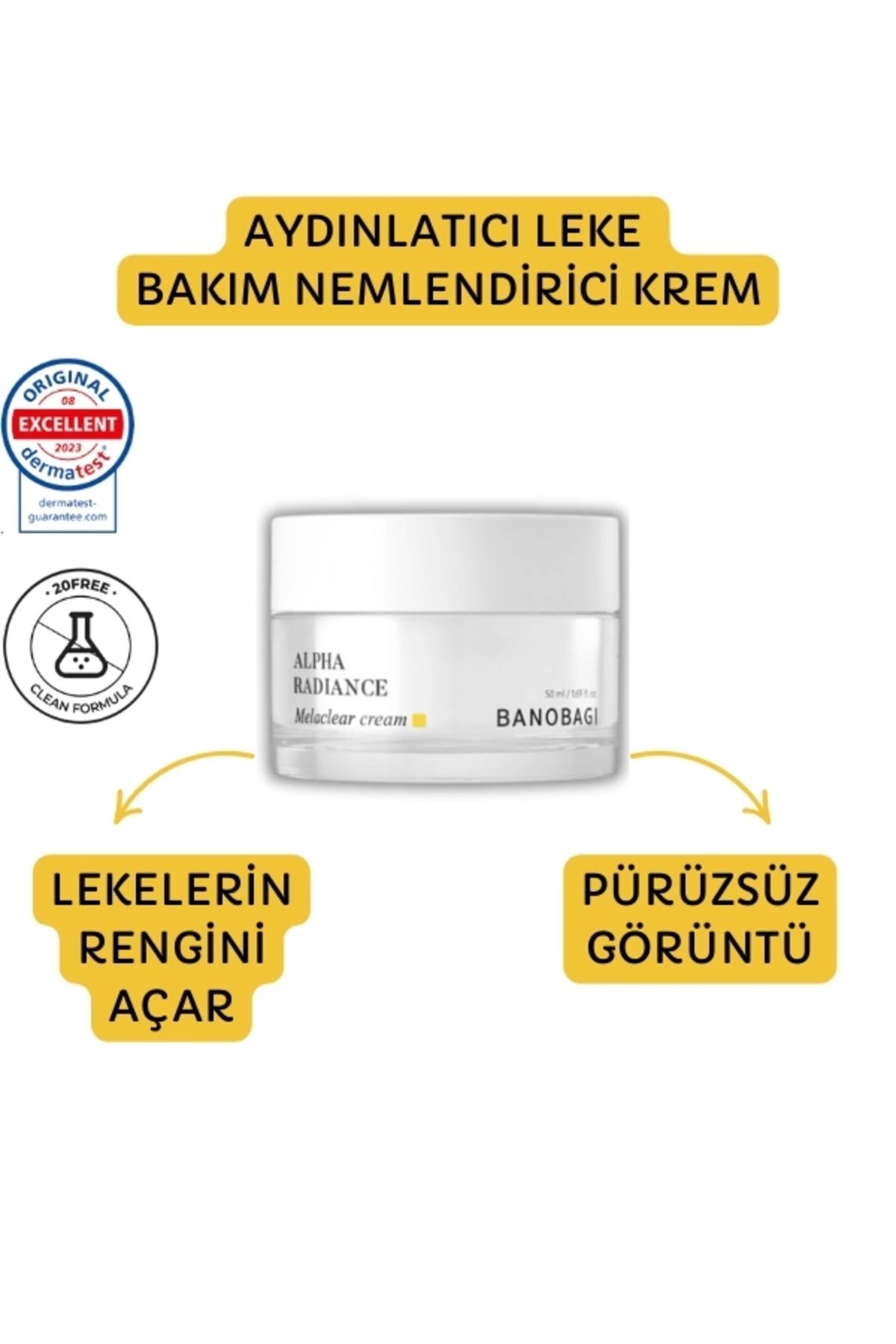 Banobagi Alpha Radiance Melaclear Cream ( Aydınlatıcı Leke Bakım Nemlendirici Krem)