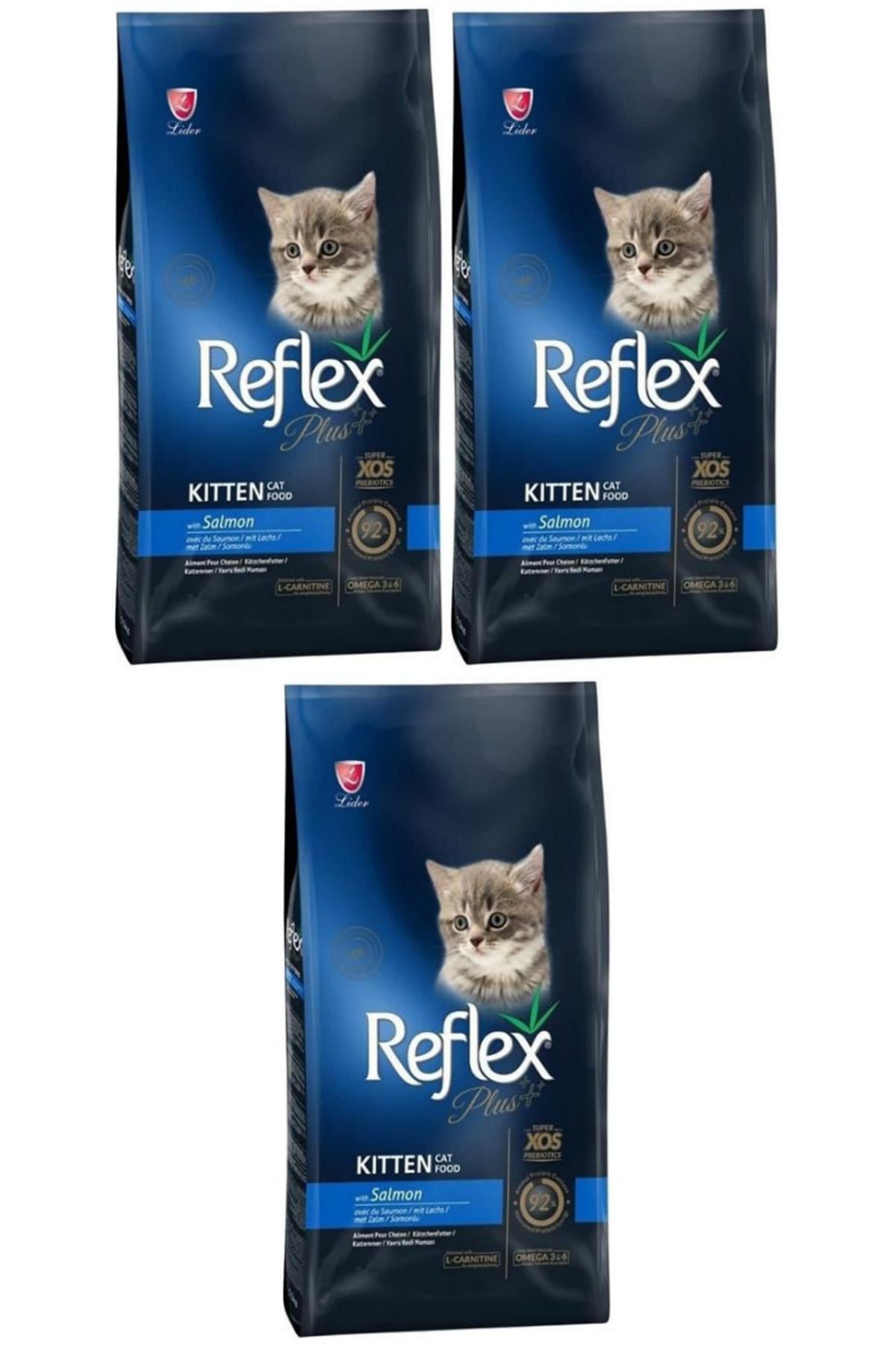 Reflex Plus Somonlu ve Pirinçli Yavru Kedi Maması 1,5kg - 3 Adet