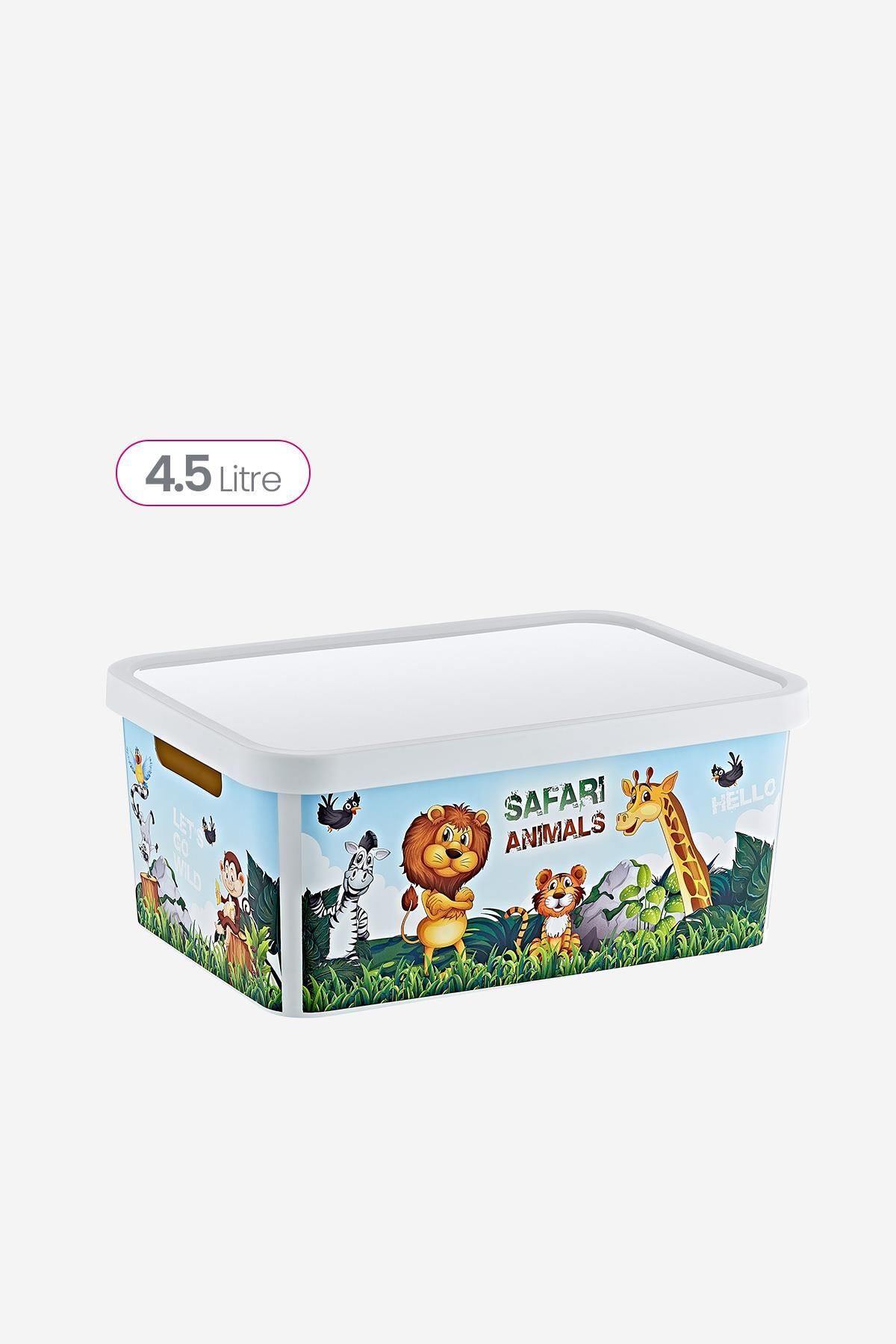 Smartware-Stafi Patterned Multi-Purpose Box with Lid 4.5 lt 2