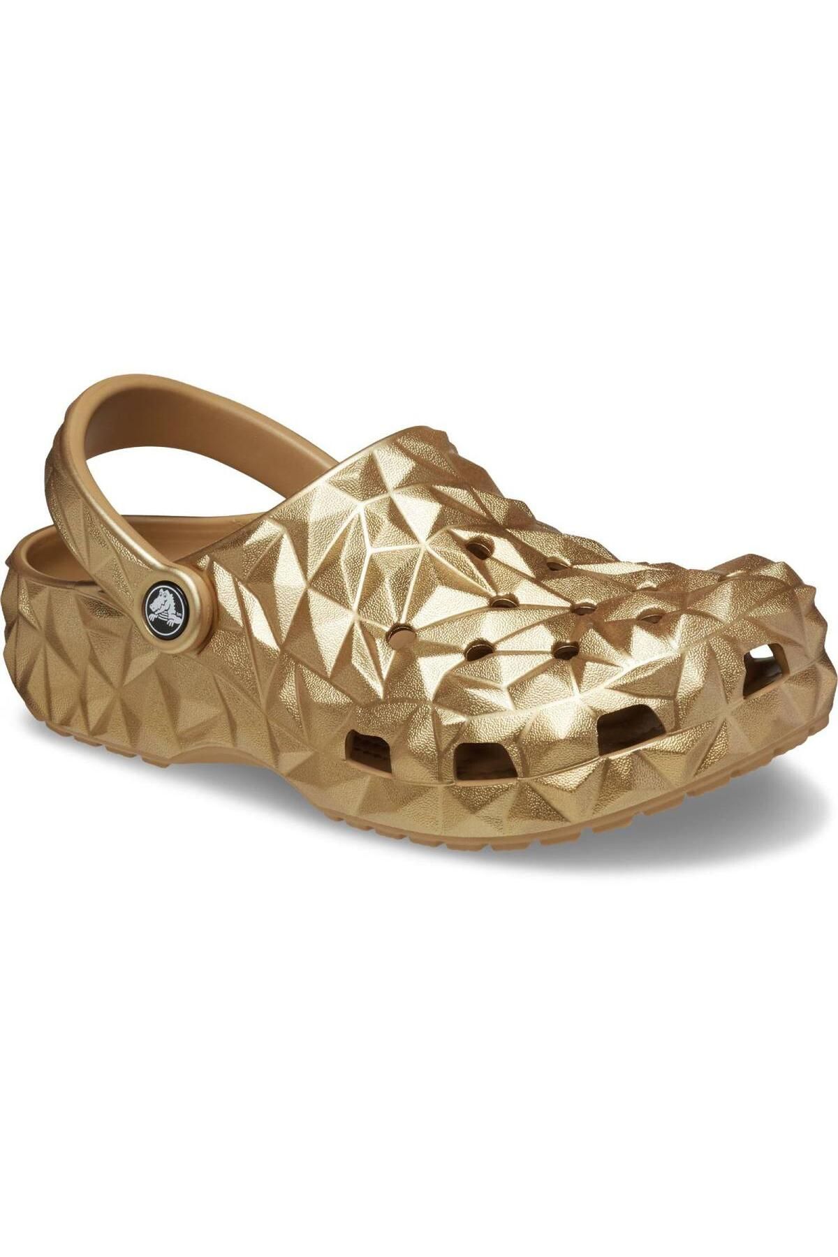 Crocs-Unisex Classic Metallic Geomteric Slippers - Cr 210002 -Crc.710 Gold-38-39 3