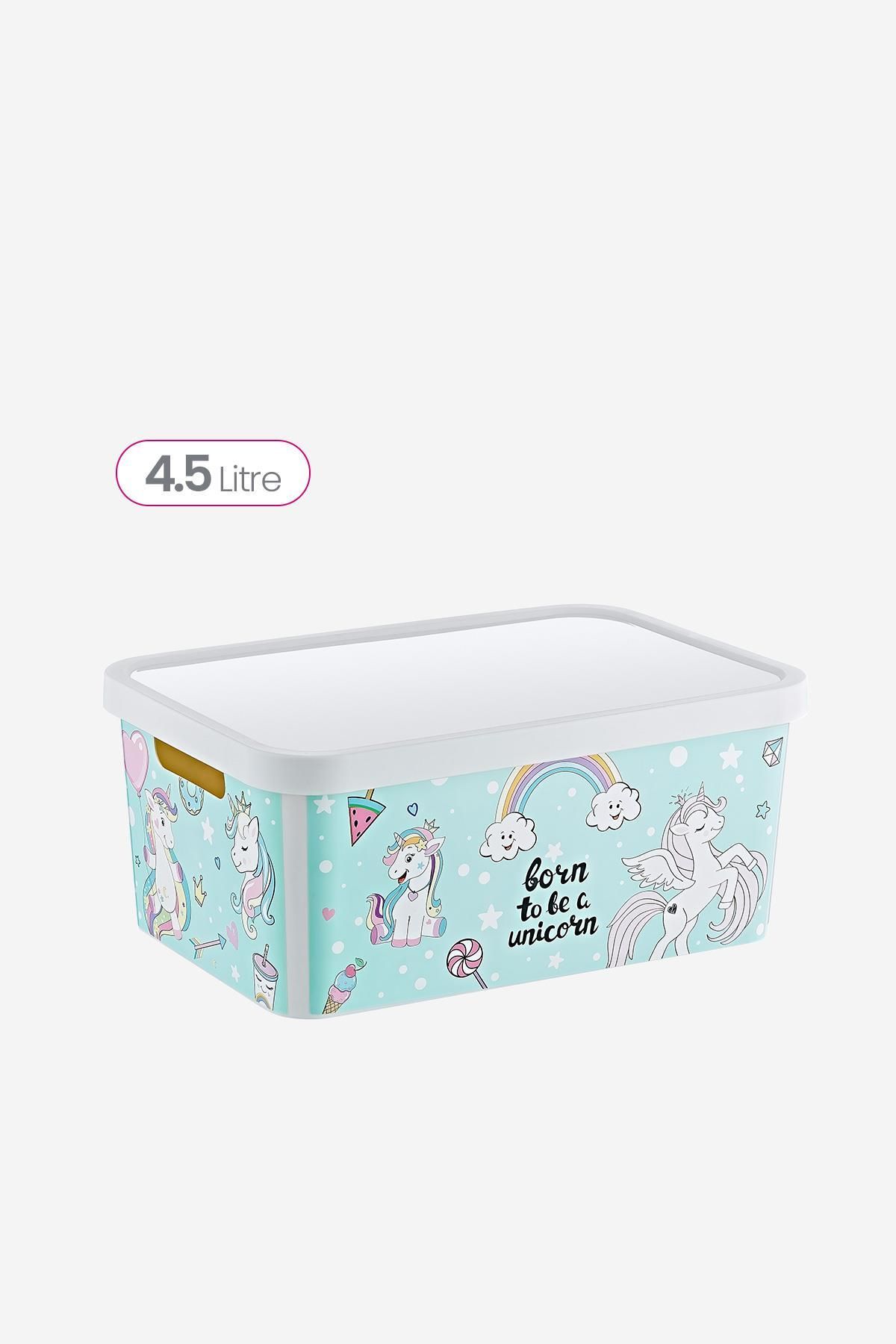 Smartware-Stafi Patterned Multi-Purpose Box with Lid 4.5 lt 2