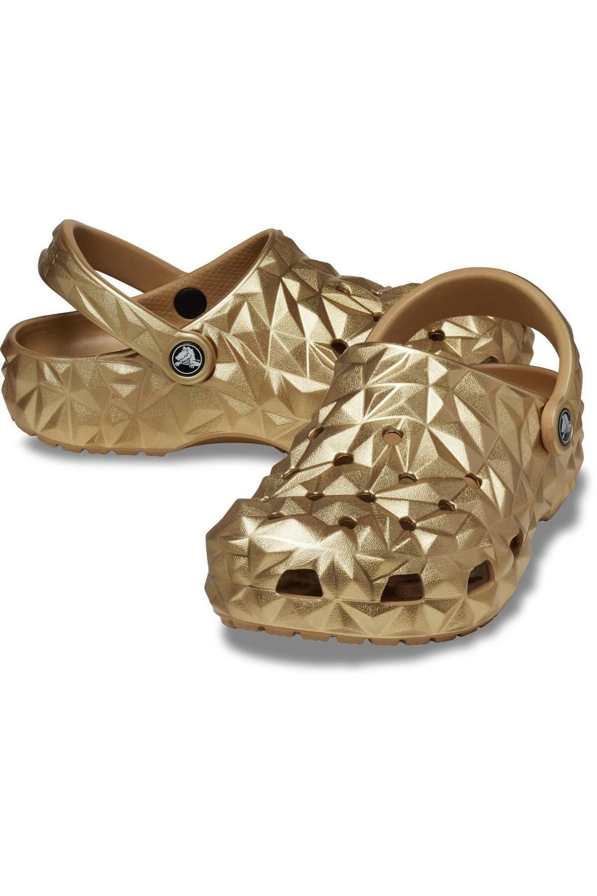 Crocs-Unisex Classic Metallic Geomteric Slippers - Cr 210002 -Crc.710 Gold-38-39 6