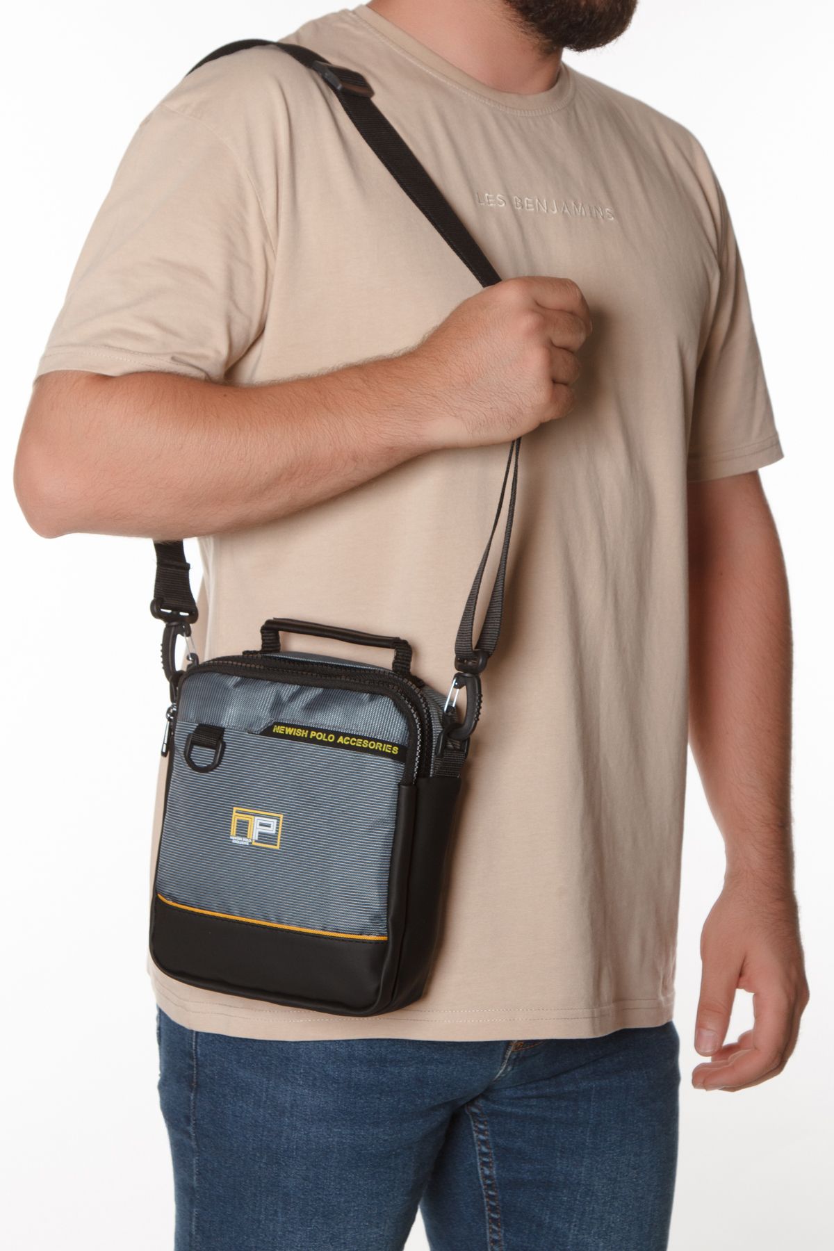 Newish-Men's Imperteks Cross Shoulder and Hand Bag Suitable for Travel and Sports Use 1