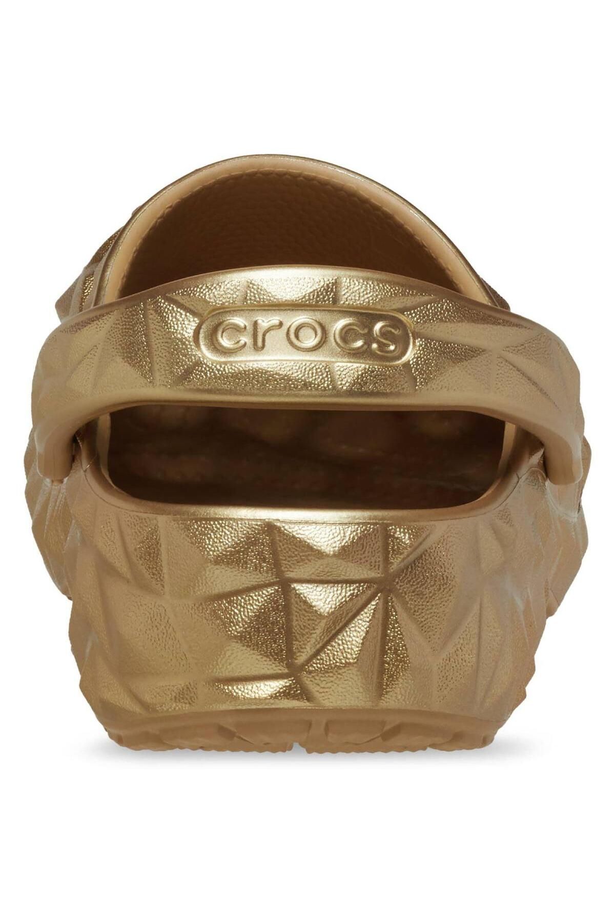 Crocs-Unisex Classic Metallic Geomteric Slippers - Cr 210002 -Crc.710 Gold-38-39 2