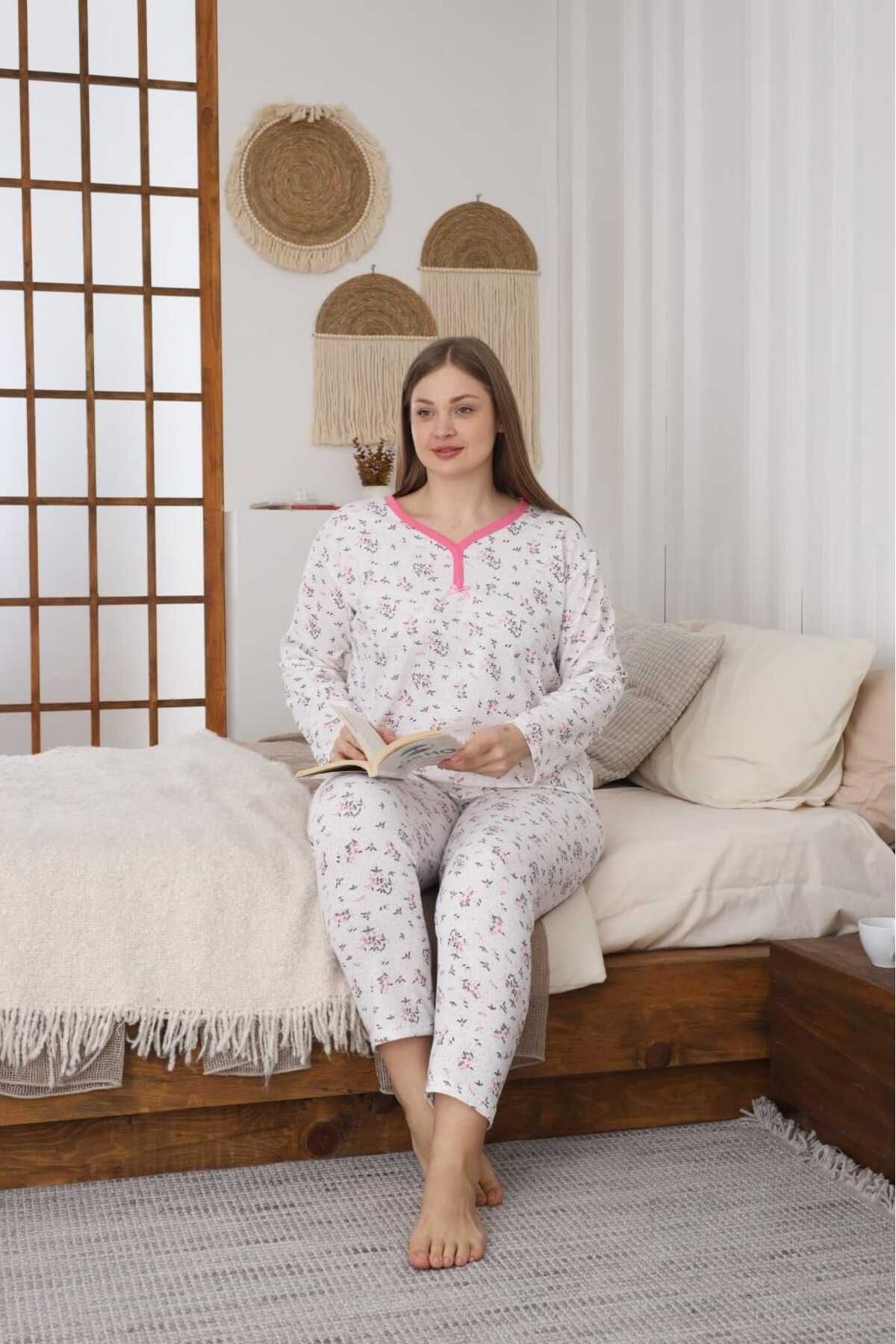 LİLA İÇ GİYİM BATTAL PIJAMA TAKIMI