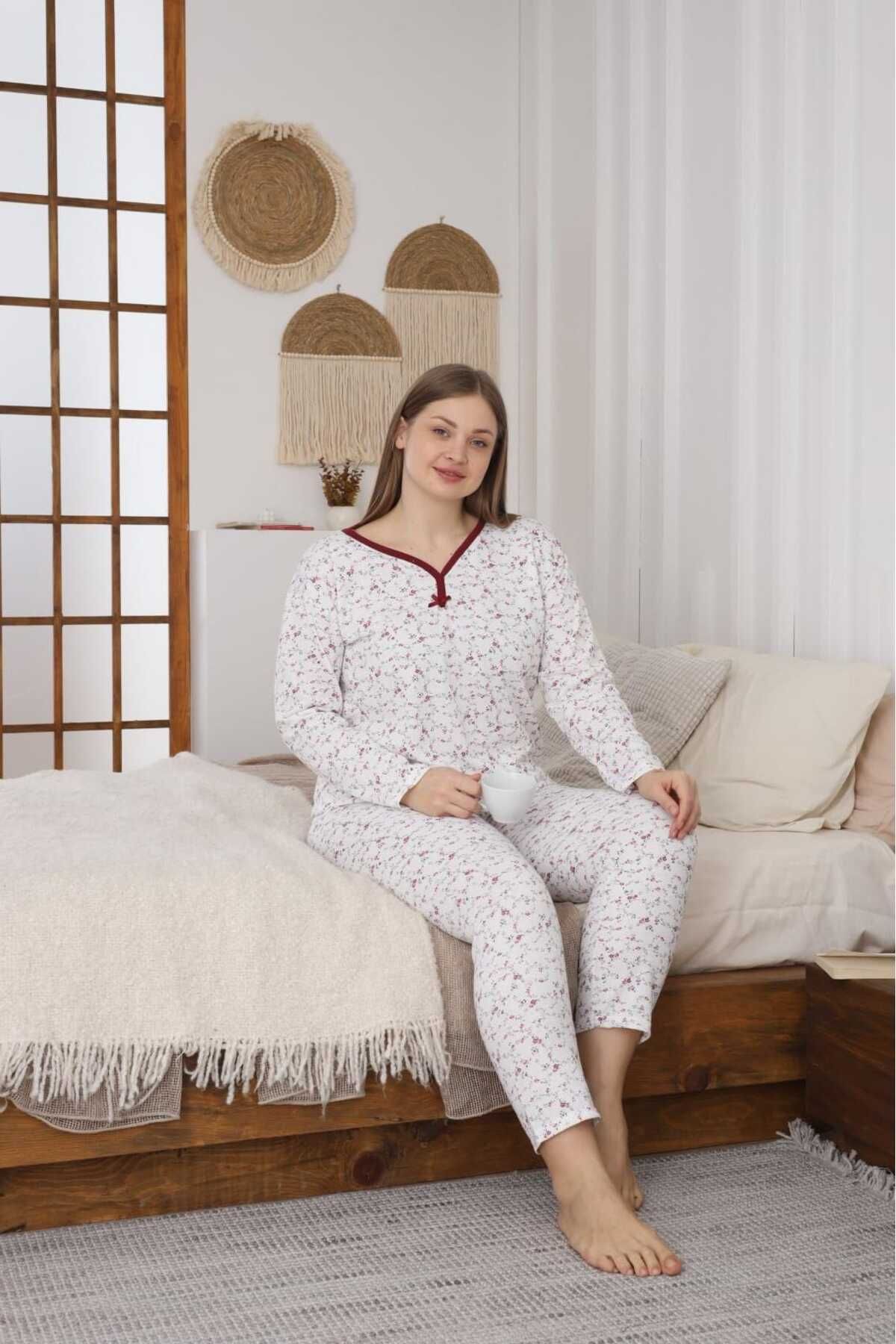 LİLA İÇ GİYİM BATTAL PIJAMA TAKIMI