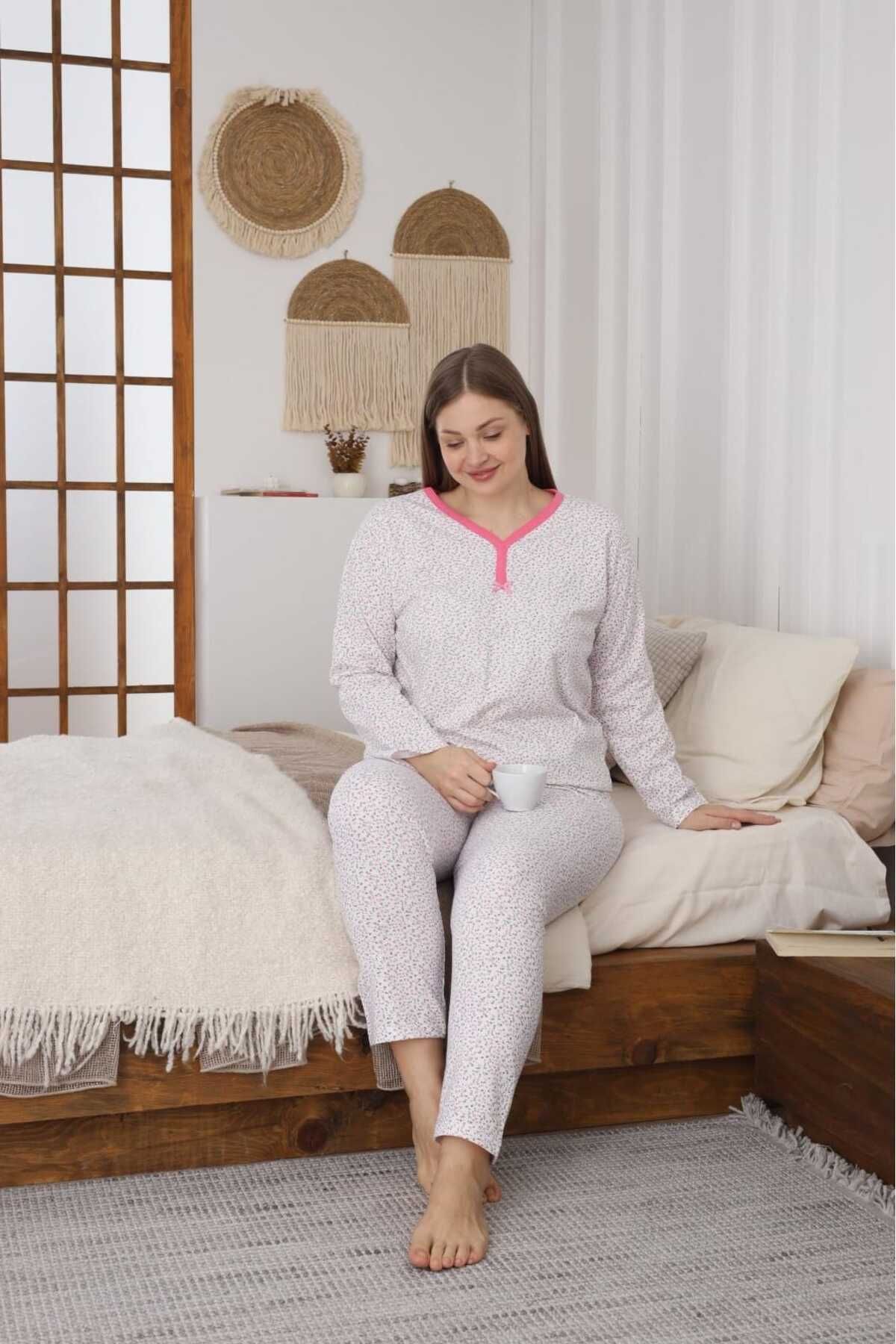 LİLA İÇ GİYİM BATTAL PIJAMA TAKIMI