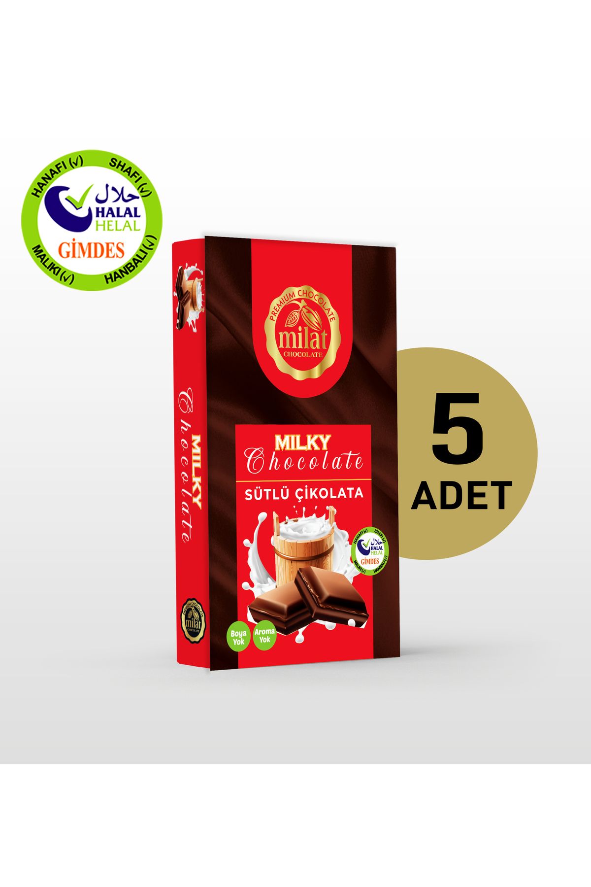 Milat Sütlü Dolgulu Çikolata 60 Gr. (5 ADET)