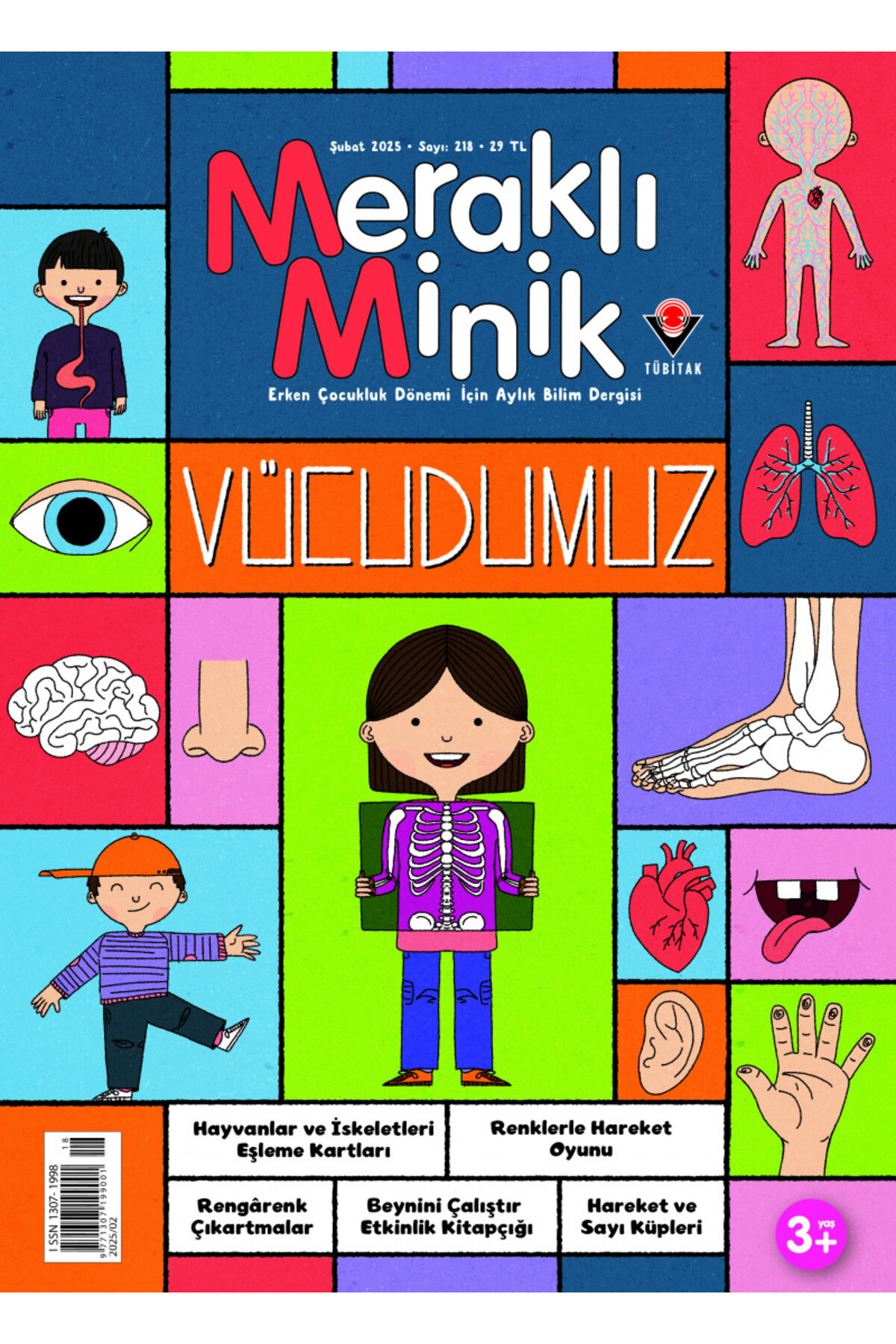 Tübitak Yayınları Meraklı Minik Dergi Şubat 2025 (3-6 yaş