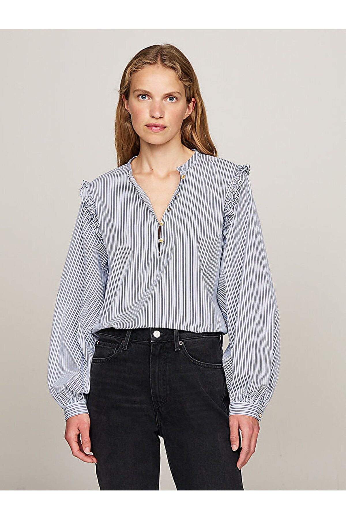 Tommy Hilfiger Ruffle Relaxed Blouse