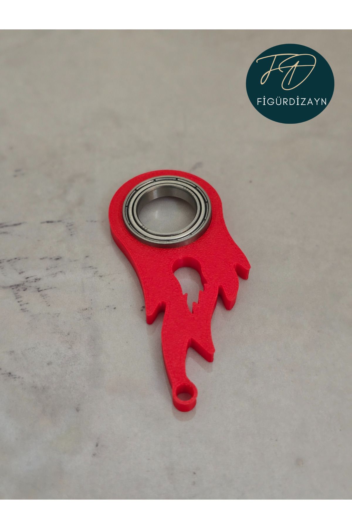 FigürDizayn Keyrambit Pro V3 Kırmızı Anahtarlık Rulmanlı