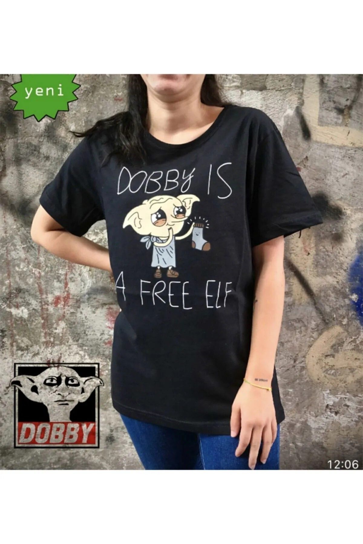 DEEFWEAR Harry Potter- Dobby Is A Free Elf Unisex T-shirt