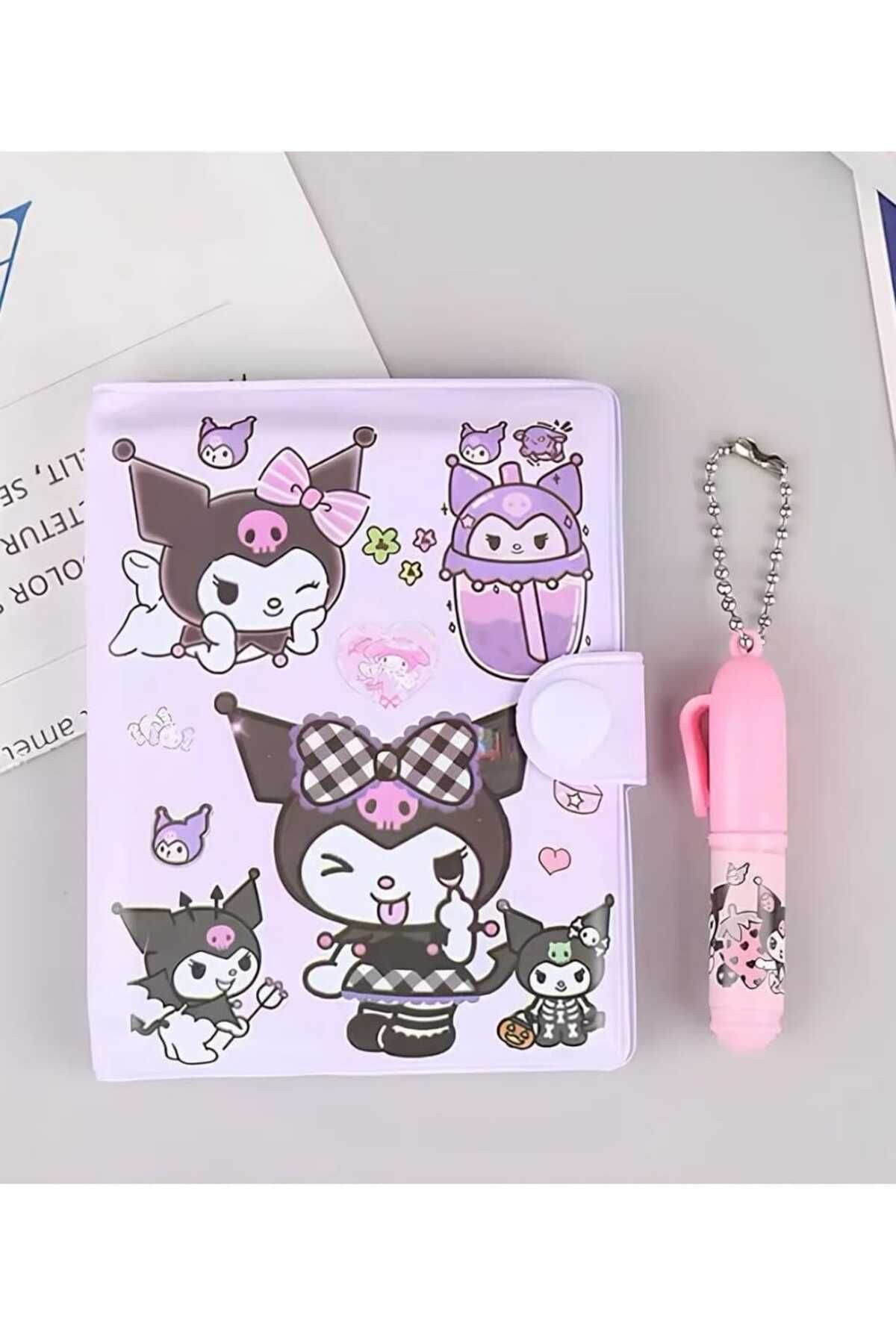 shop Kuromi 1 adet not defteri ve kalem seti anı defteri defter