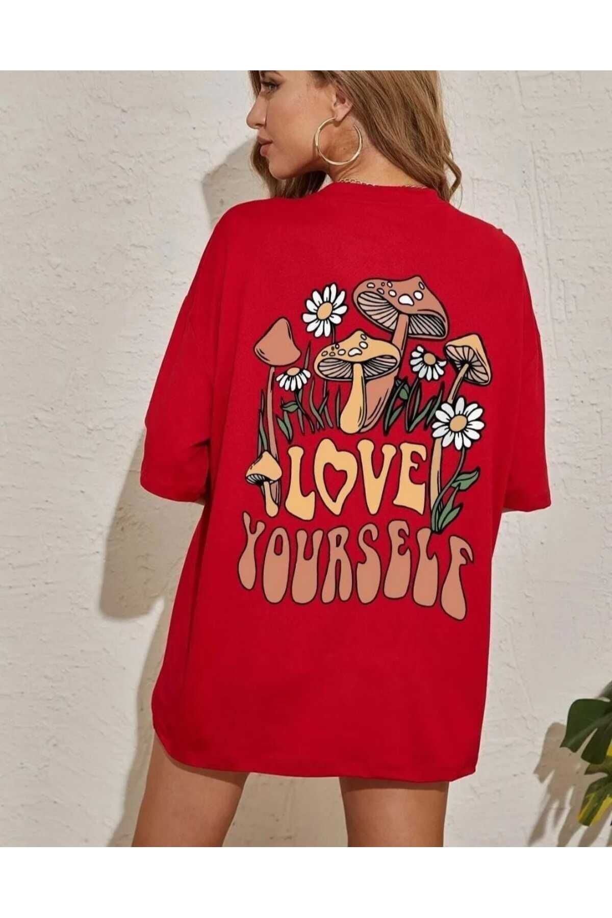 KOZİA OUTDOORS malkoçbey love yourself baskılı t-şhirt