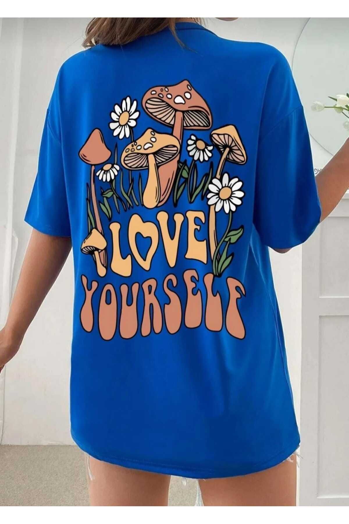 KOZİA OUTDOORS malkoçbey love yourself baskılı t-şhirt