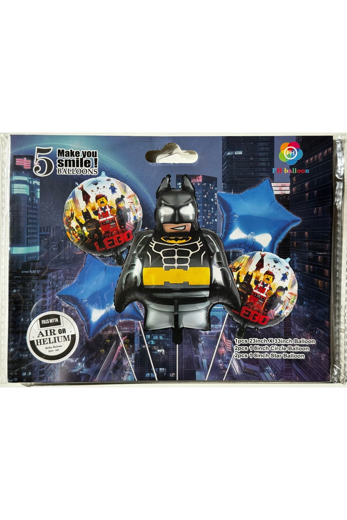 KATRİN Batman Temalı 5li Folyo Balon seti