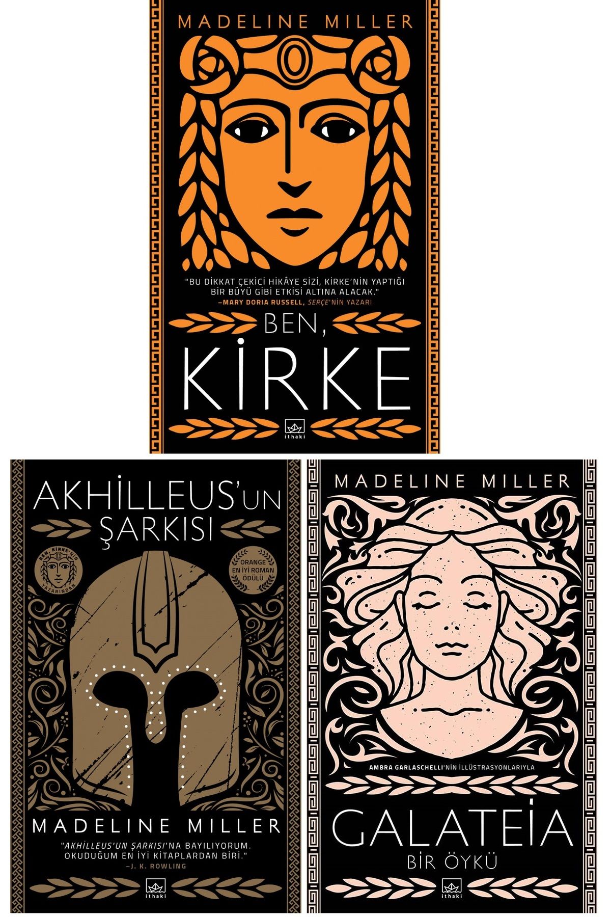 Penguin Books-Madeline Miller Song by Me, Kirke and Galateia: Set of 3 Books 1
