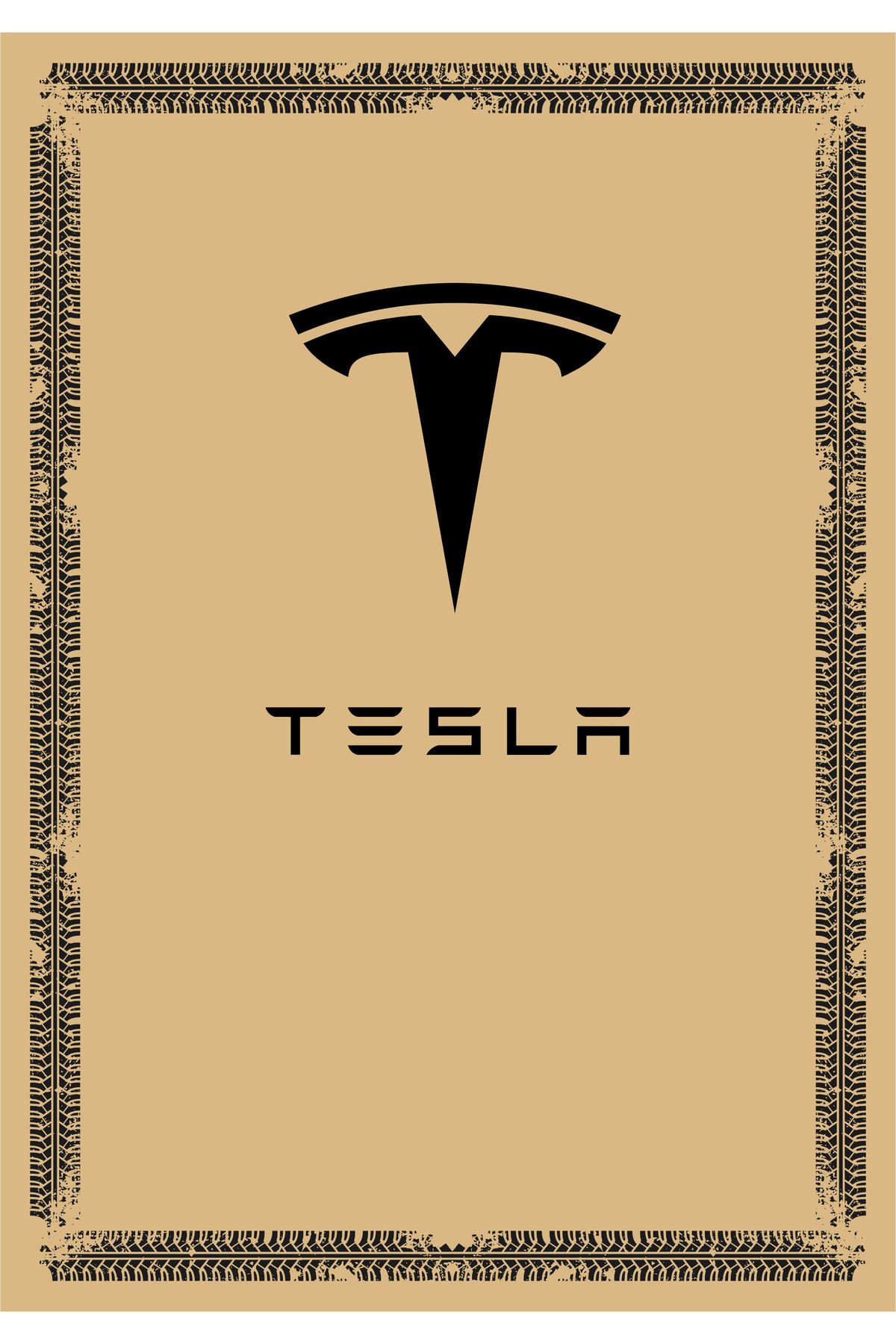 Universal Paspas Kağıdı Tesla Logolu 100 Ad. 35X50 cm