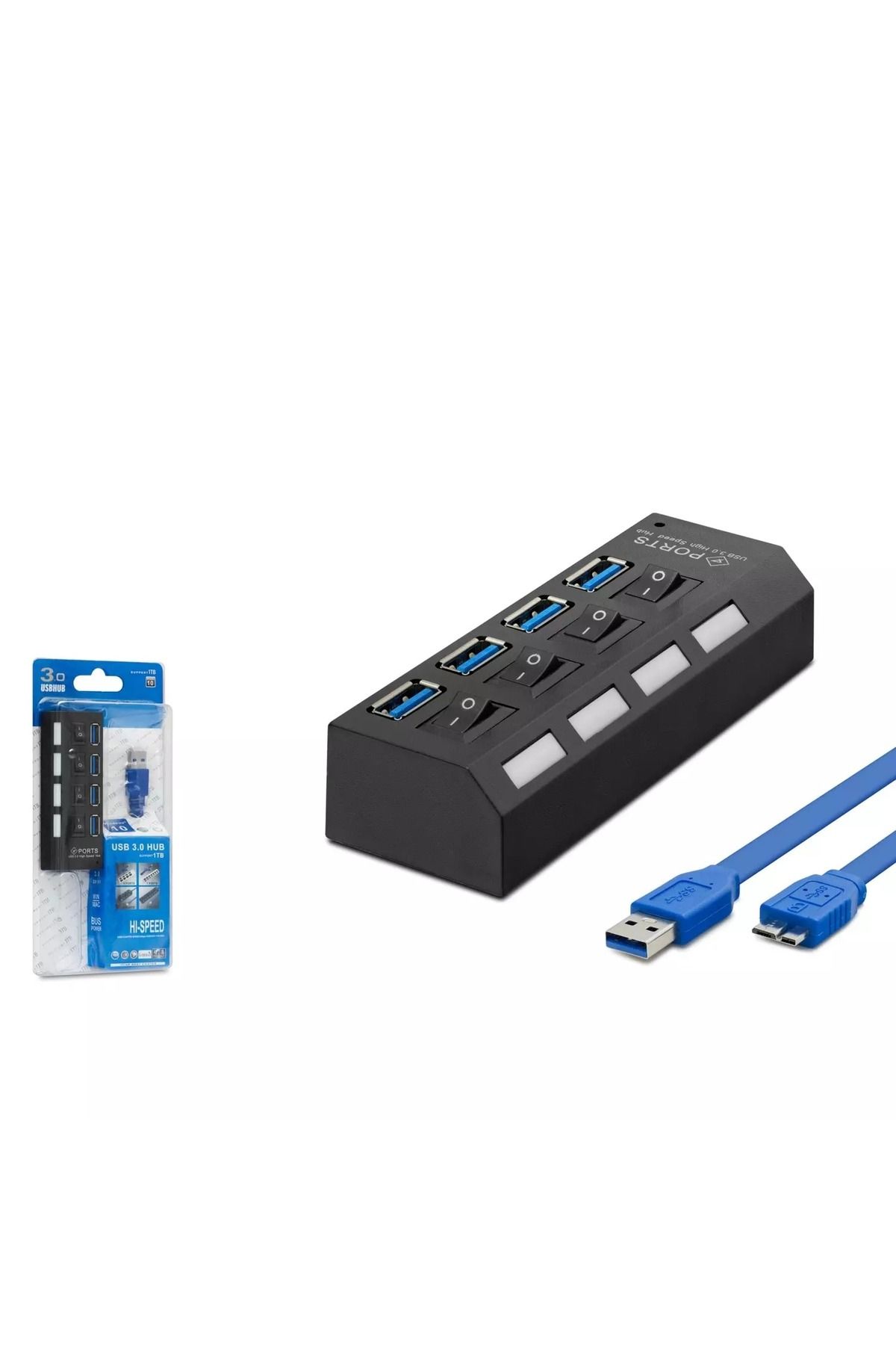 Skygo 4 IN 1 USB 3.0 Hub 50 CM HDX7023