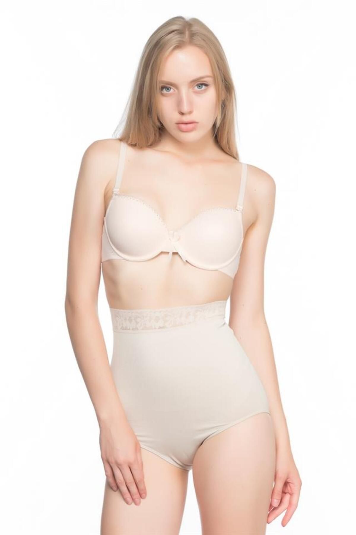 YNSGLOBAL Ten Emay 2028 Dantelli Yüksek Bel Slip Korse