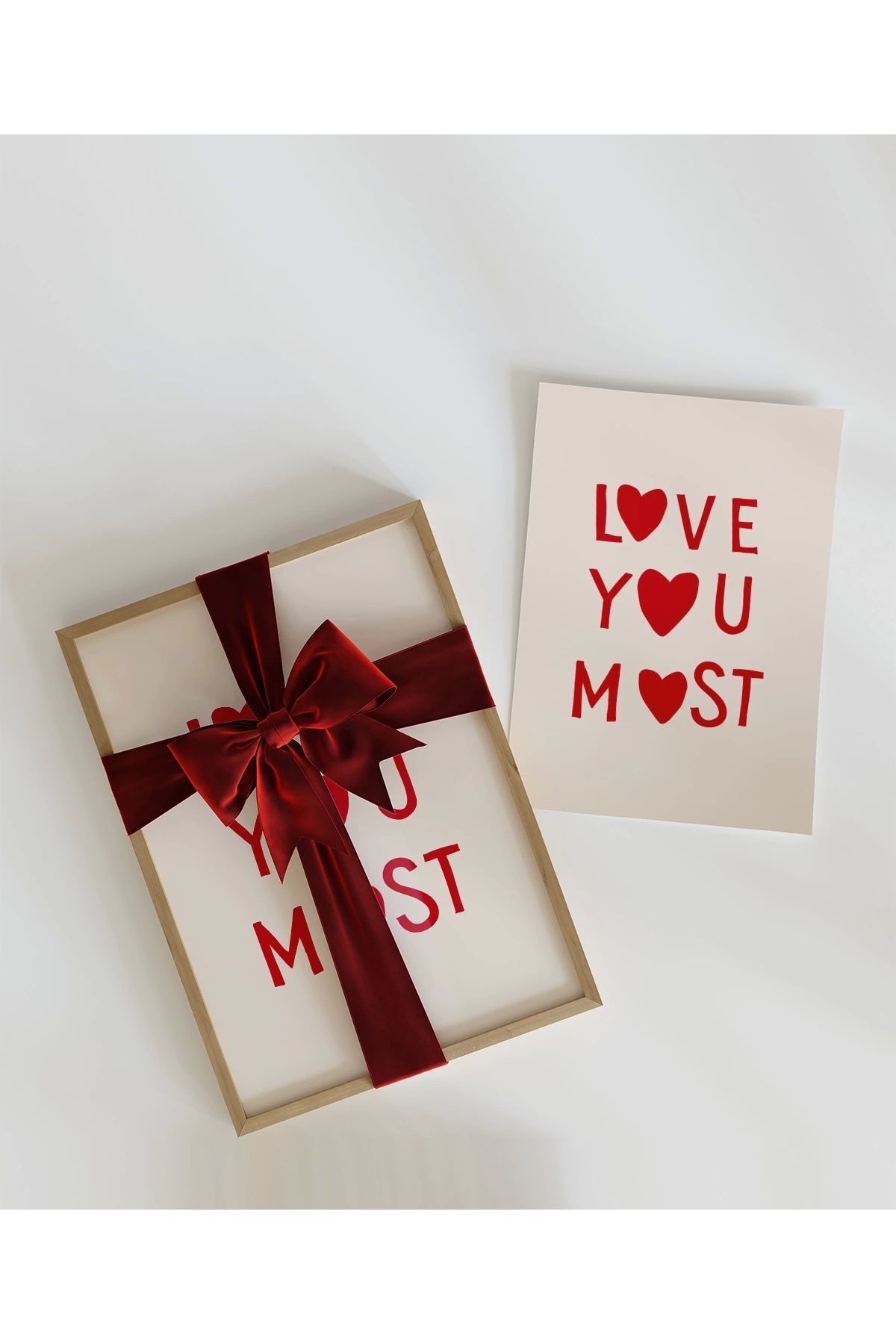 VOGLOO Çerçevesiz Poster Love You Most