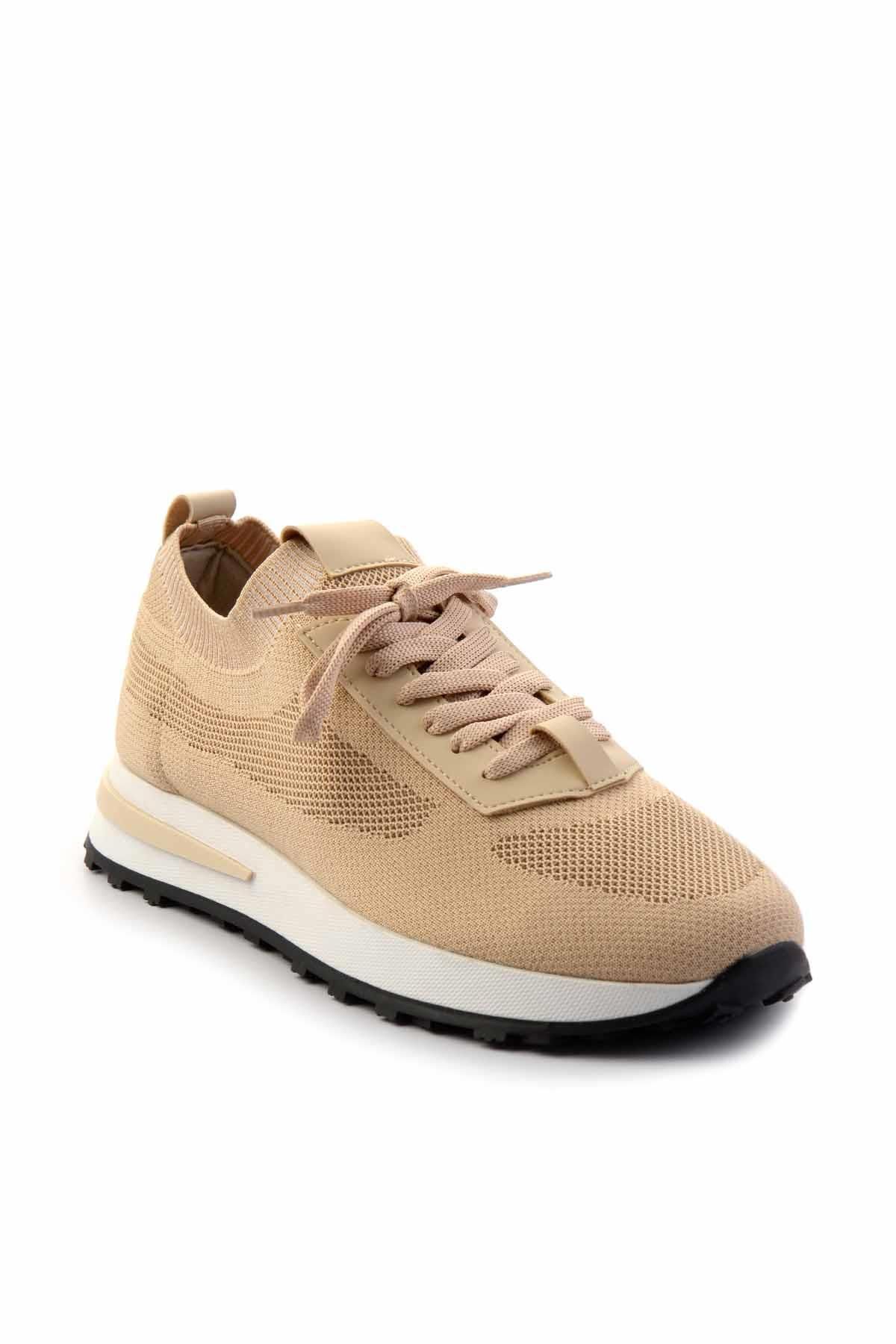 Bambi-Beige Knitwear Men's Sneakers E 01673900082 3