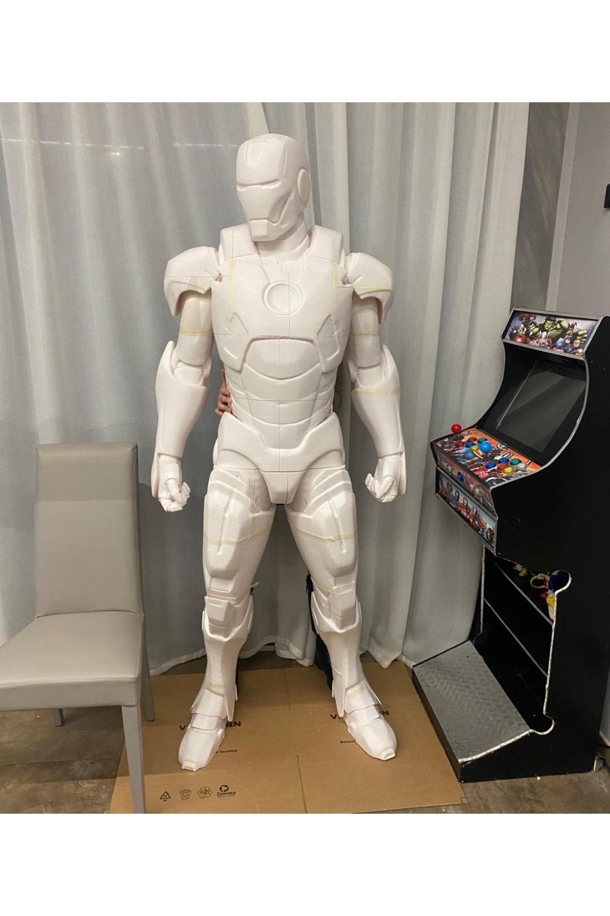 Filament Iron Man - 1.90 cm Büyük Özel Tasarım 3D Baskı Figür