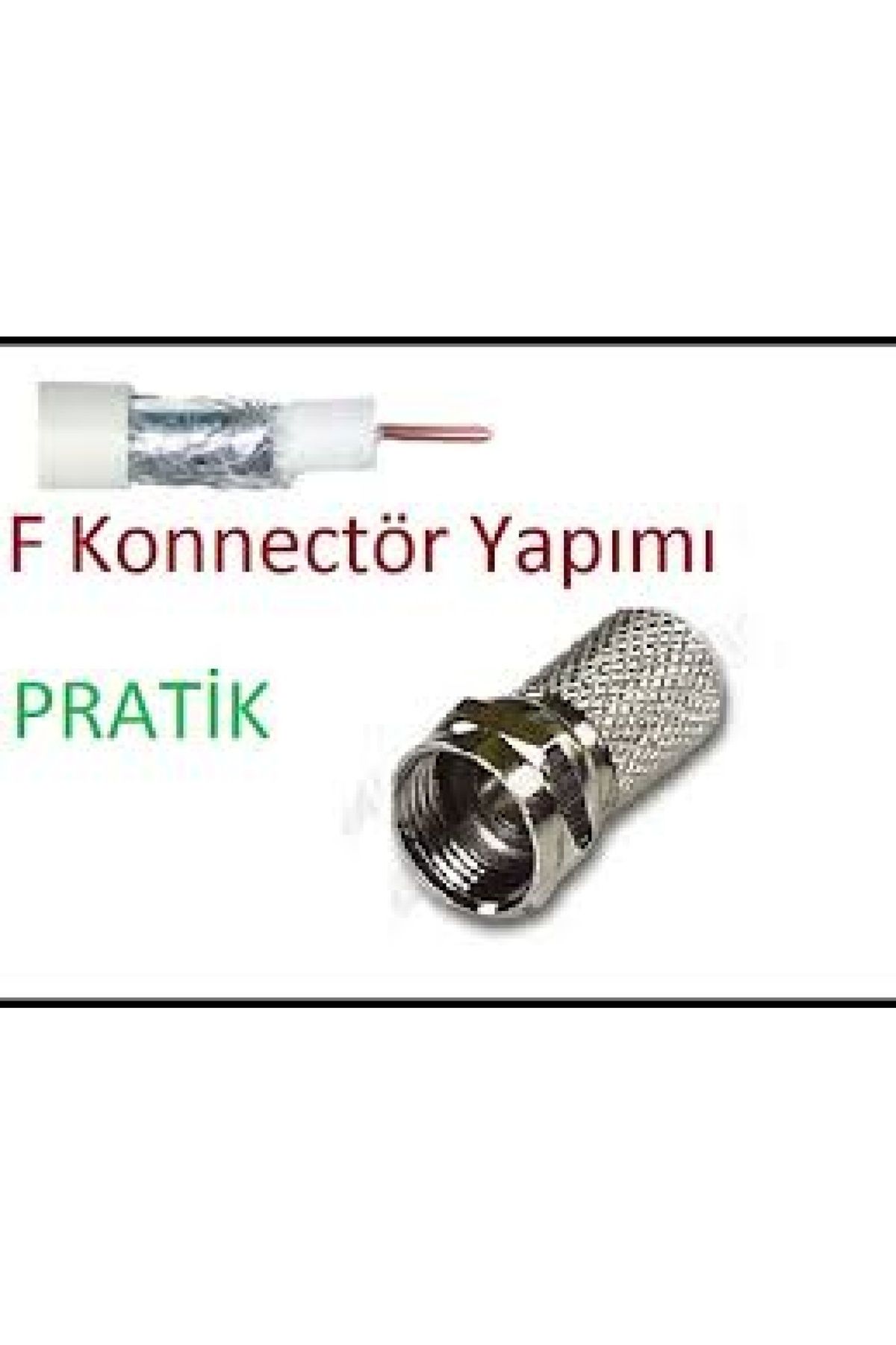 EGATOPTAN EF VİDA 50 PARÇA  UYDU KONNEKTÖR RG-6-F (4172)