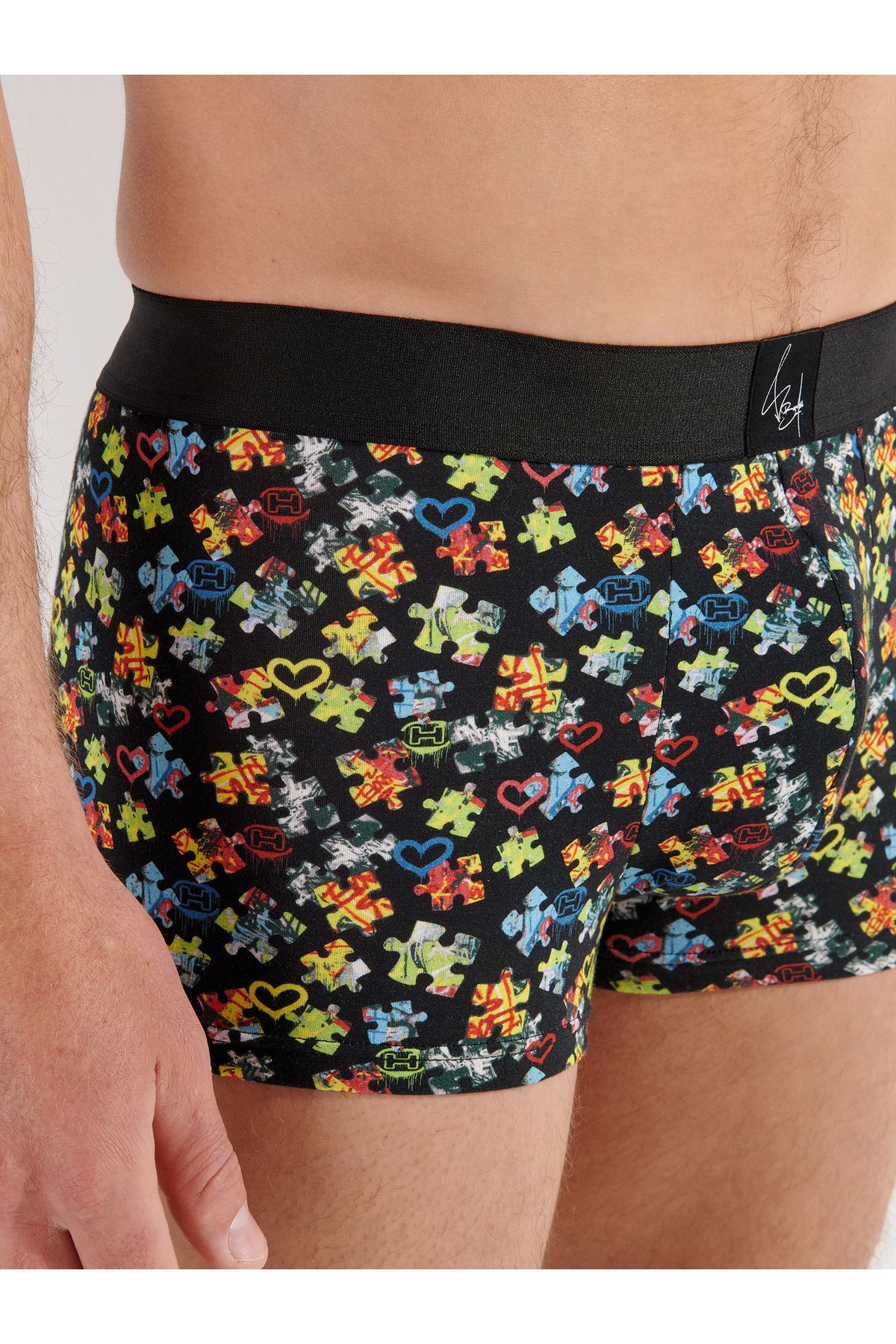 HOM-Retro Pants Puzzled Love Boxer Retro-Boxershorts Retro-Shorts Unterhose 3