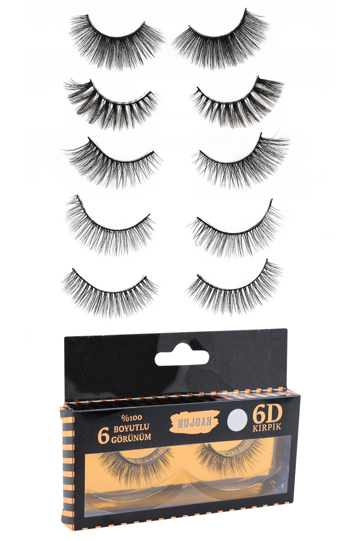 MUJGAN 6d Takma Kirpik 5'li Set-a
