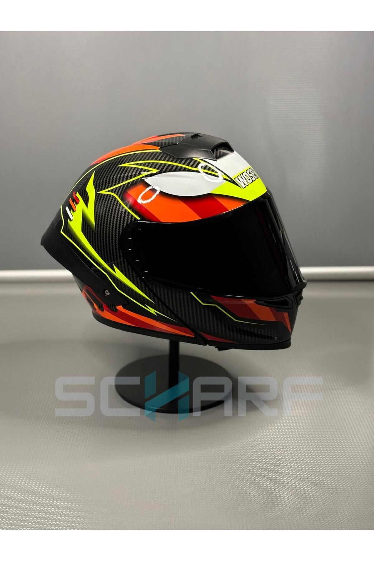 WOSEN Ws-202 Güneş Vizörlü Çene Açılır Kask